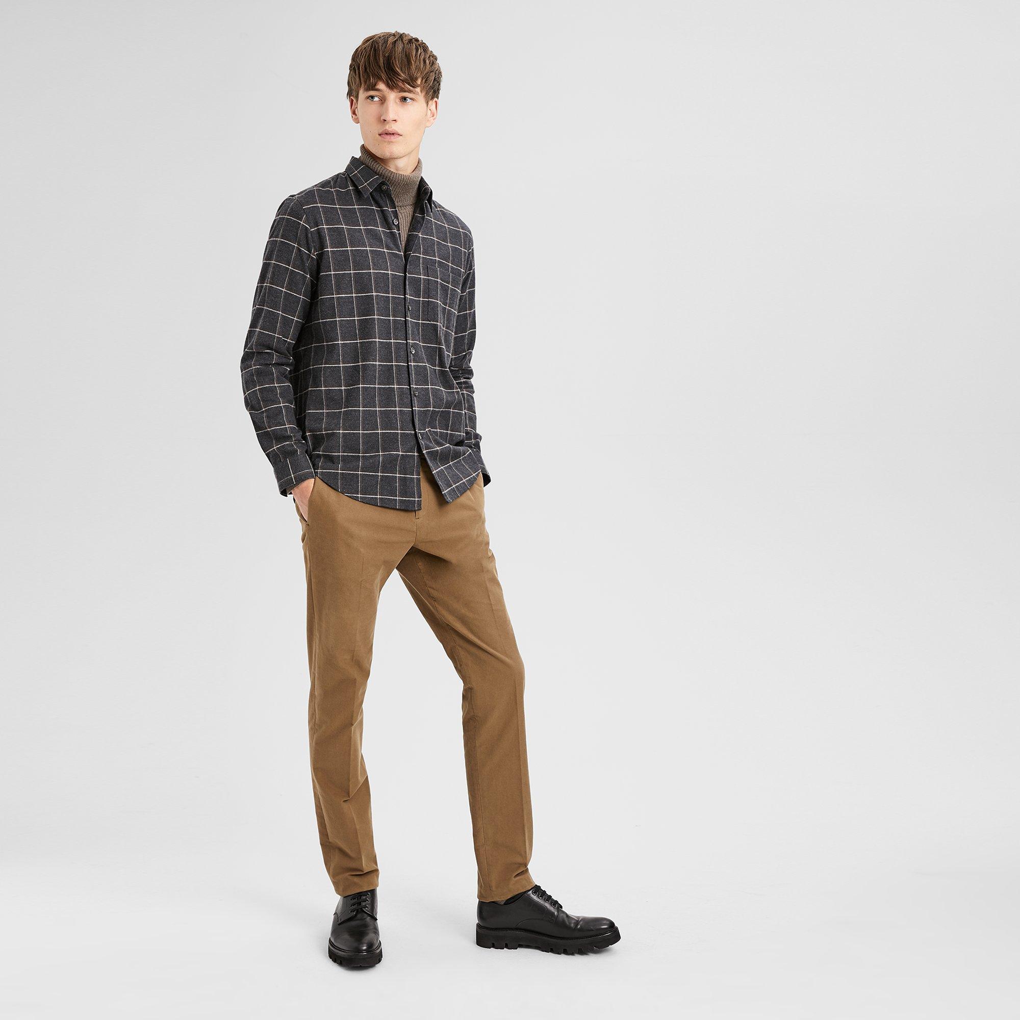 Relaxed Flannel Grid Shirt