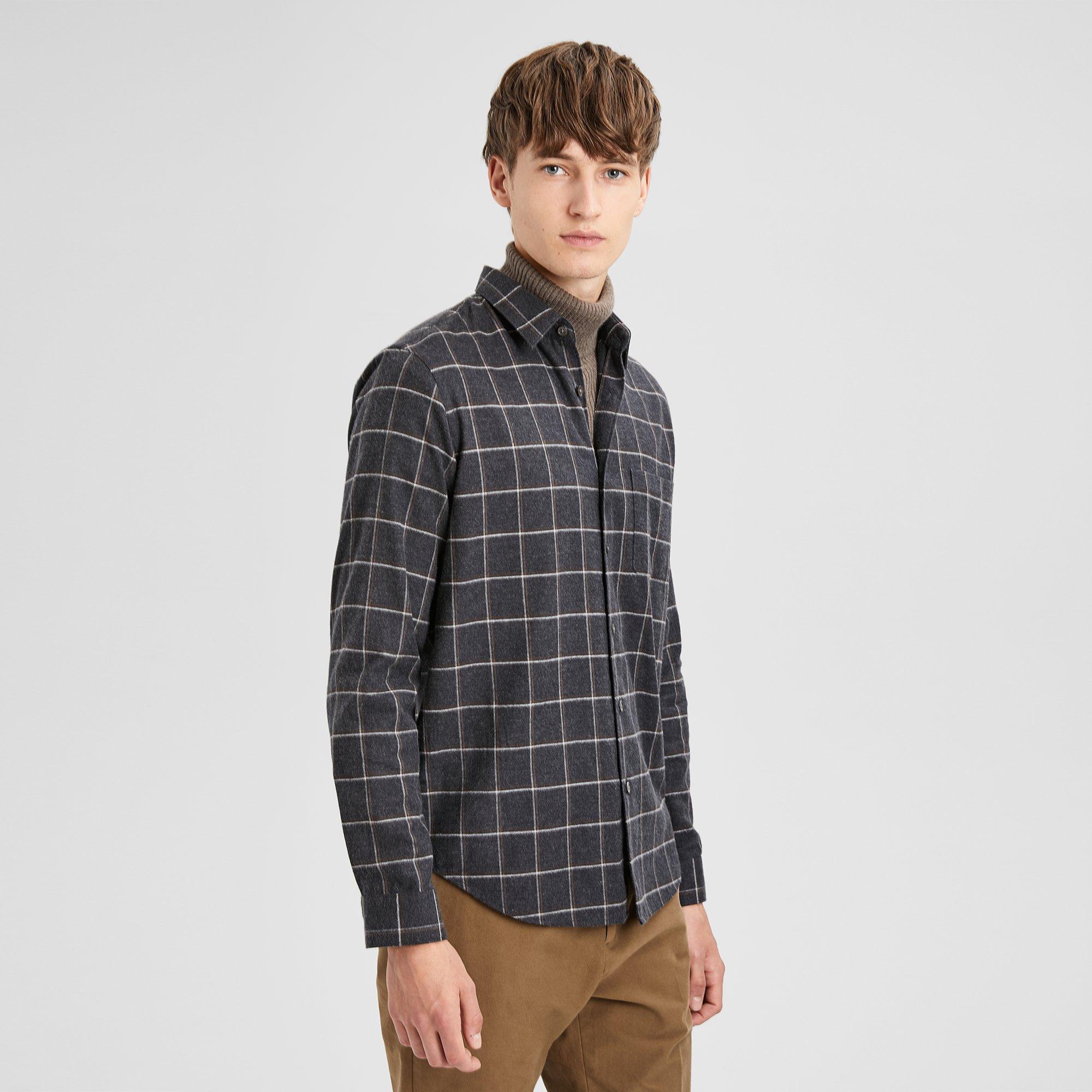 Relaxed Flannel Grid Shirt