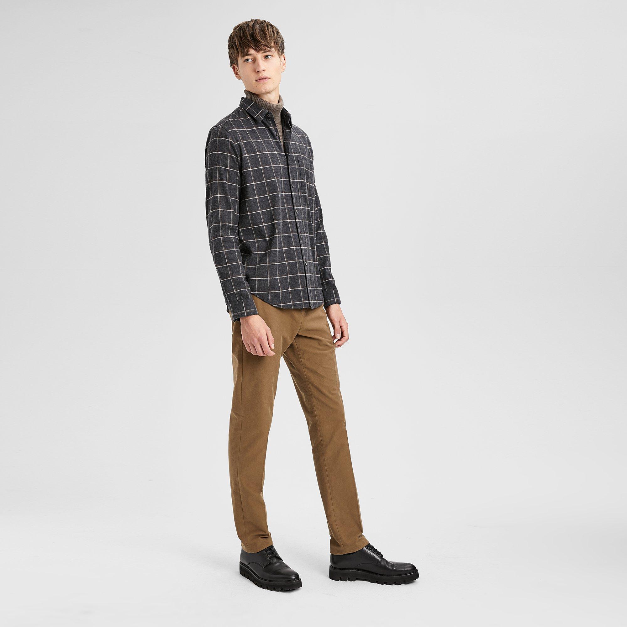 Relaxed Flannel Grid Shirt