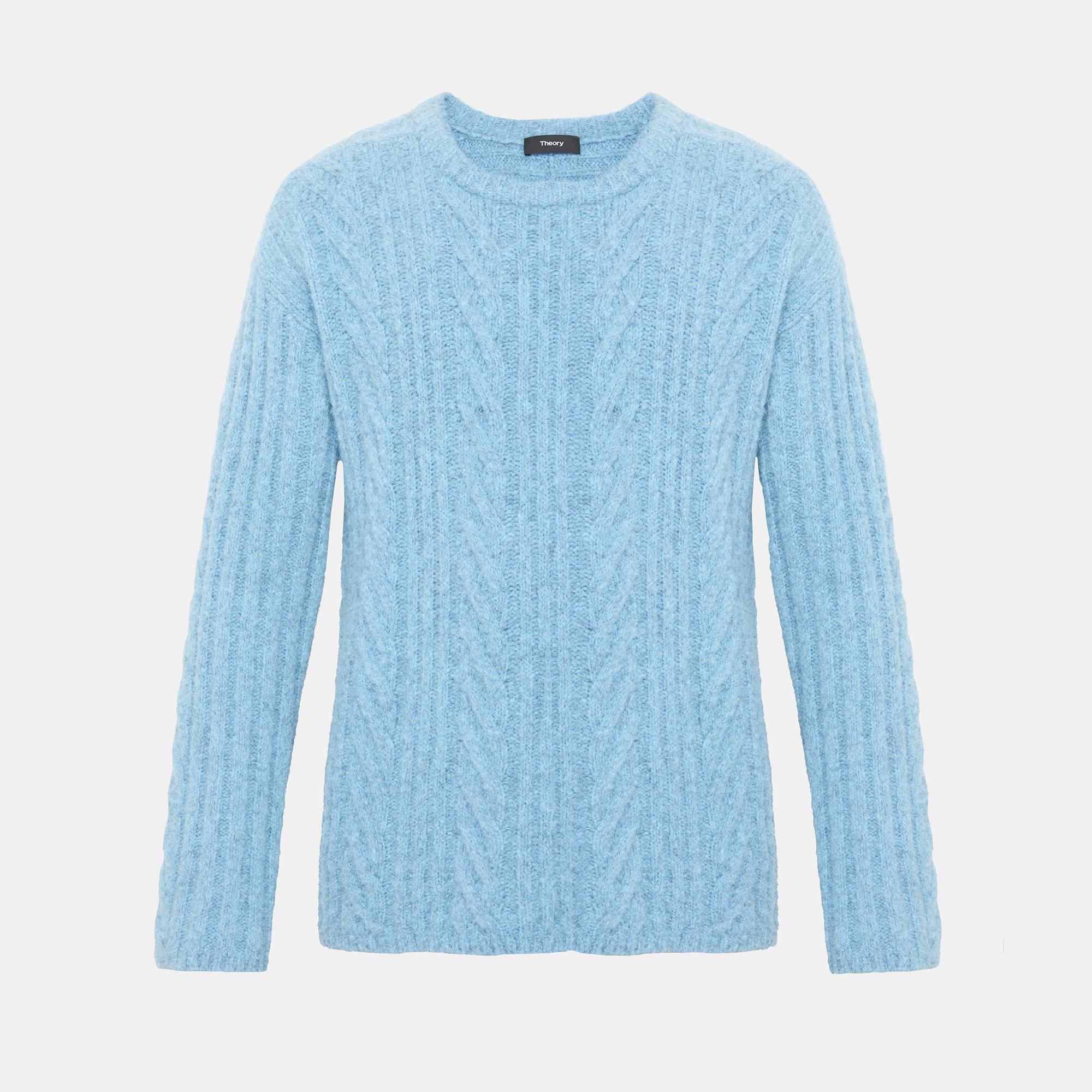 Alpaca Cable-Knit Sweater