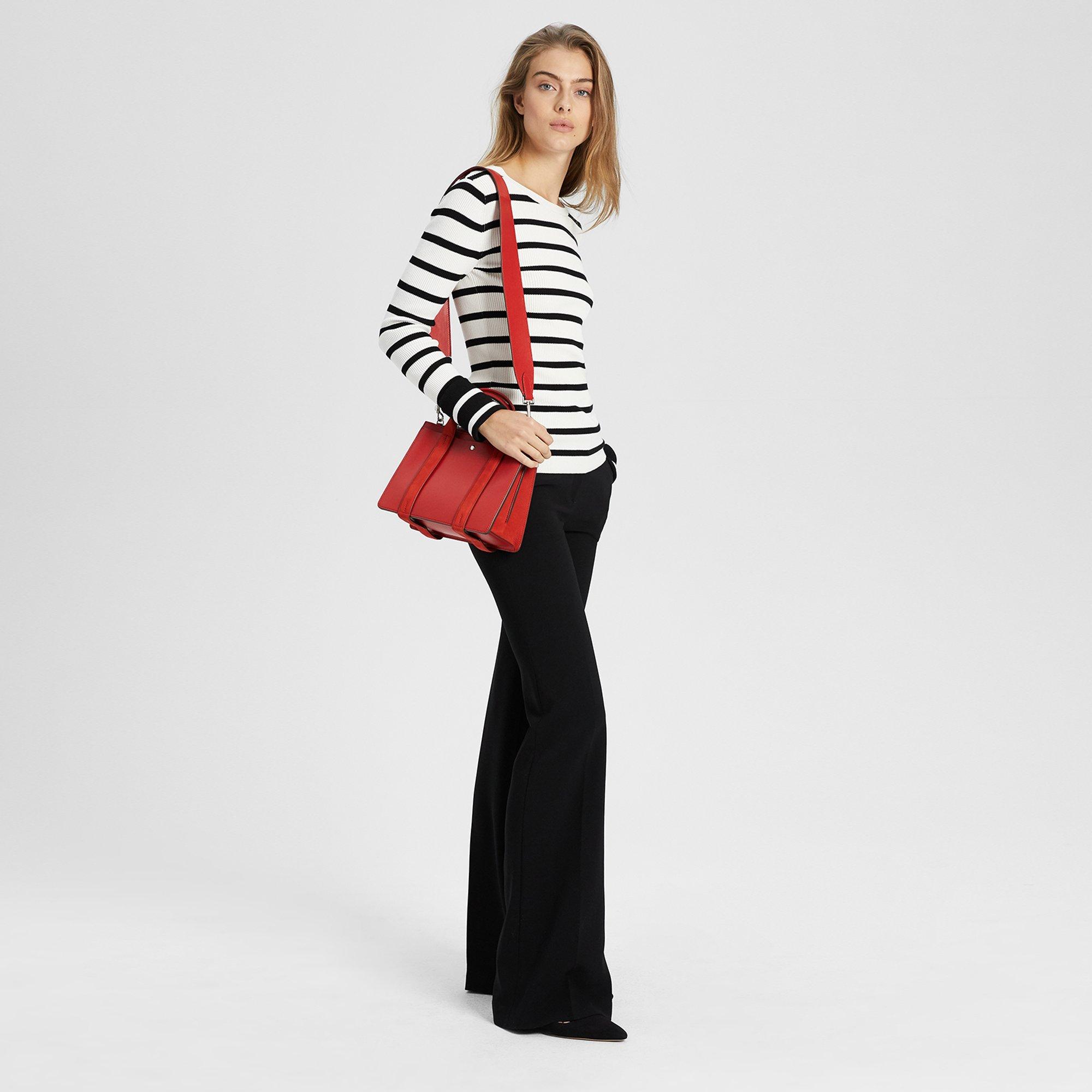 Mini West Bag in Contrast Nappa Leather