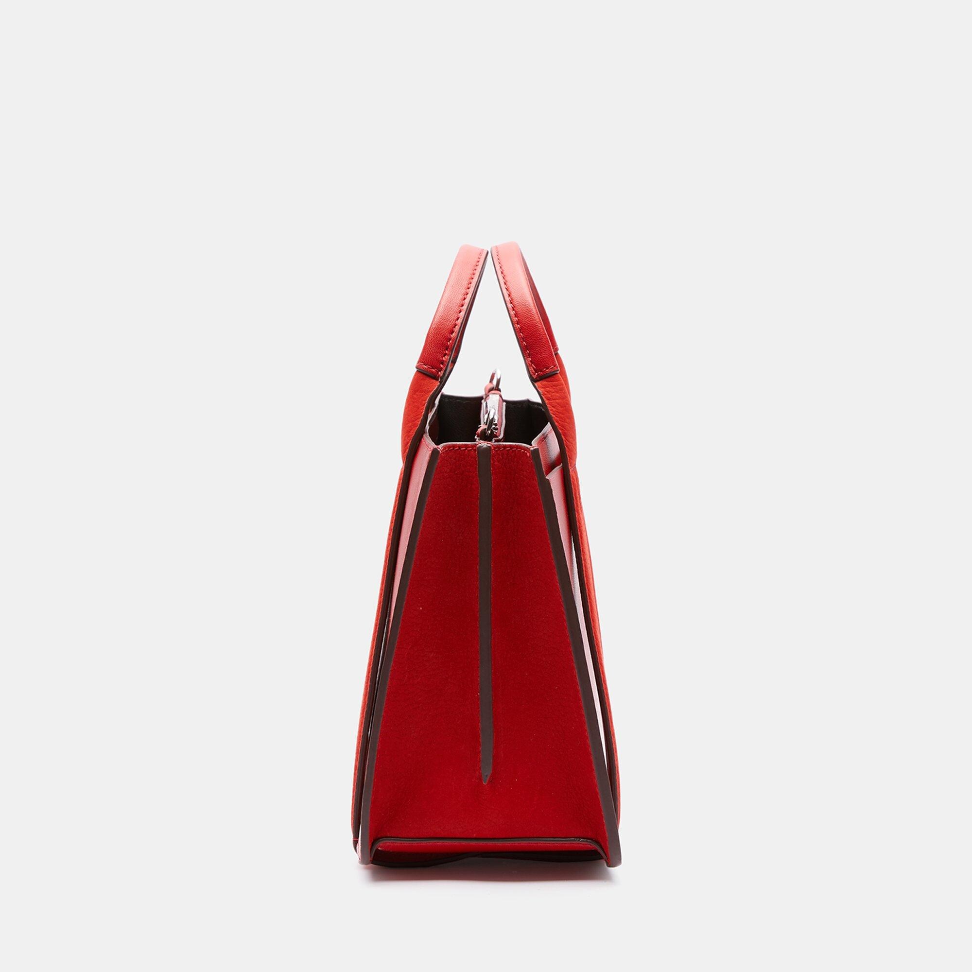 Mini West Bag in Contrast Nappa Leather
