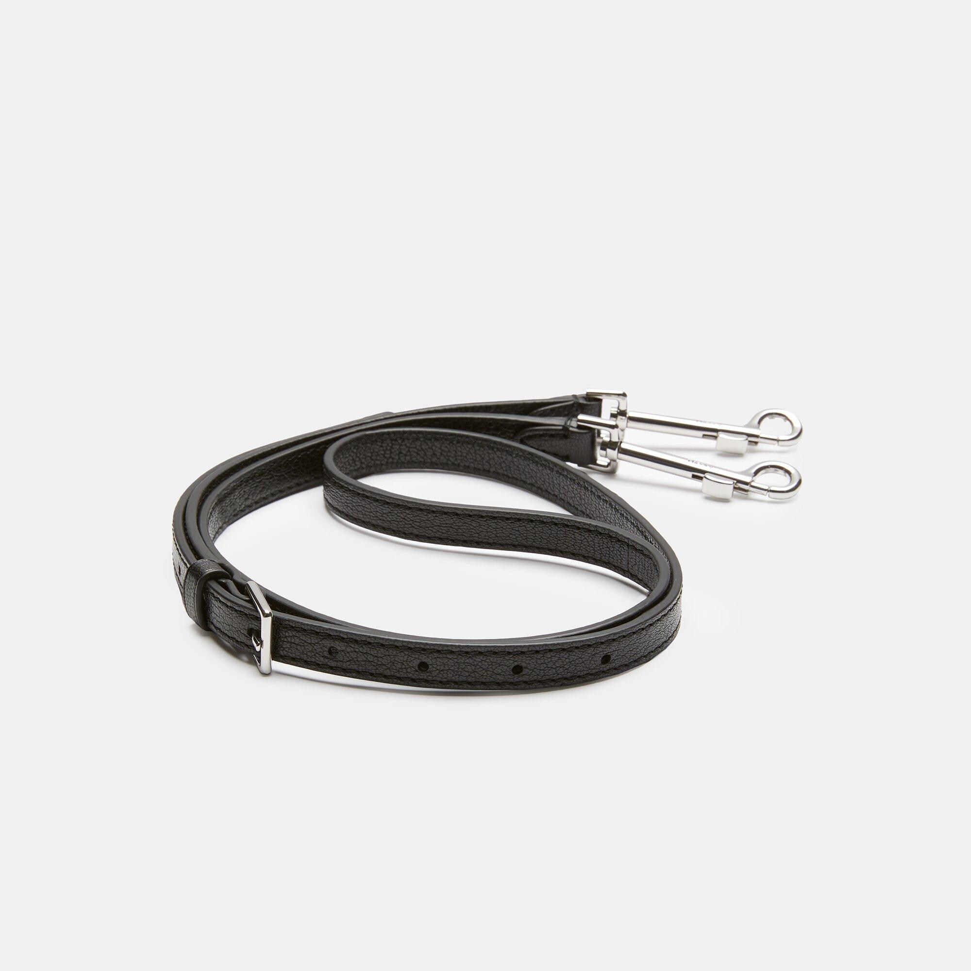 Textured Leather Crossbody Strap