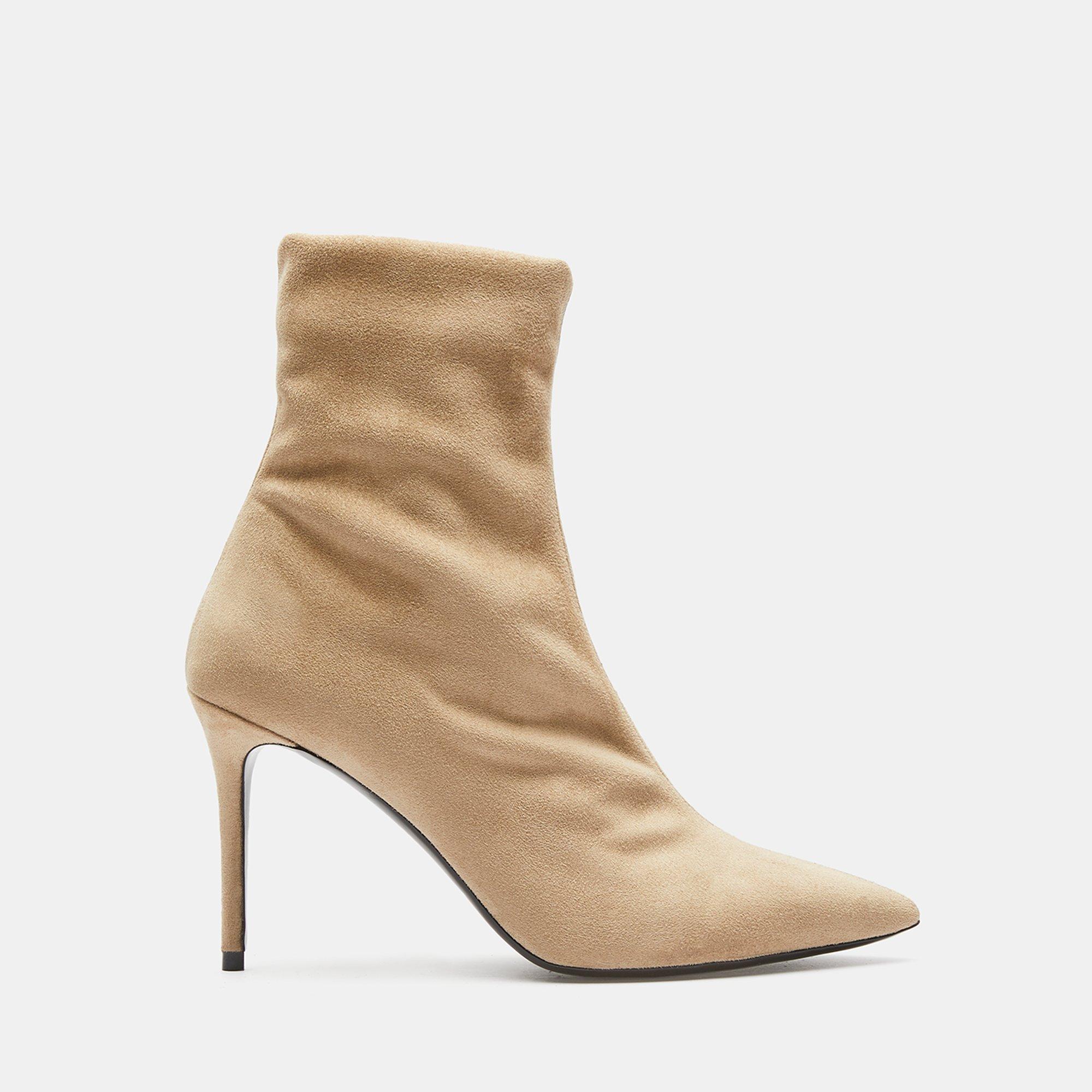 Sock Boot in Faux Suede