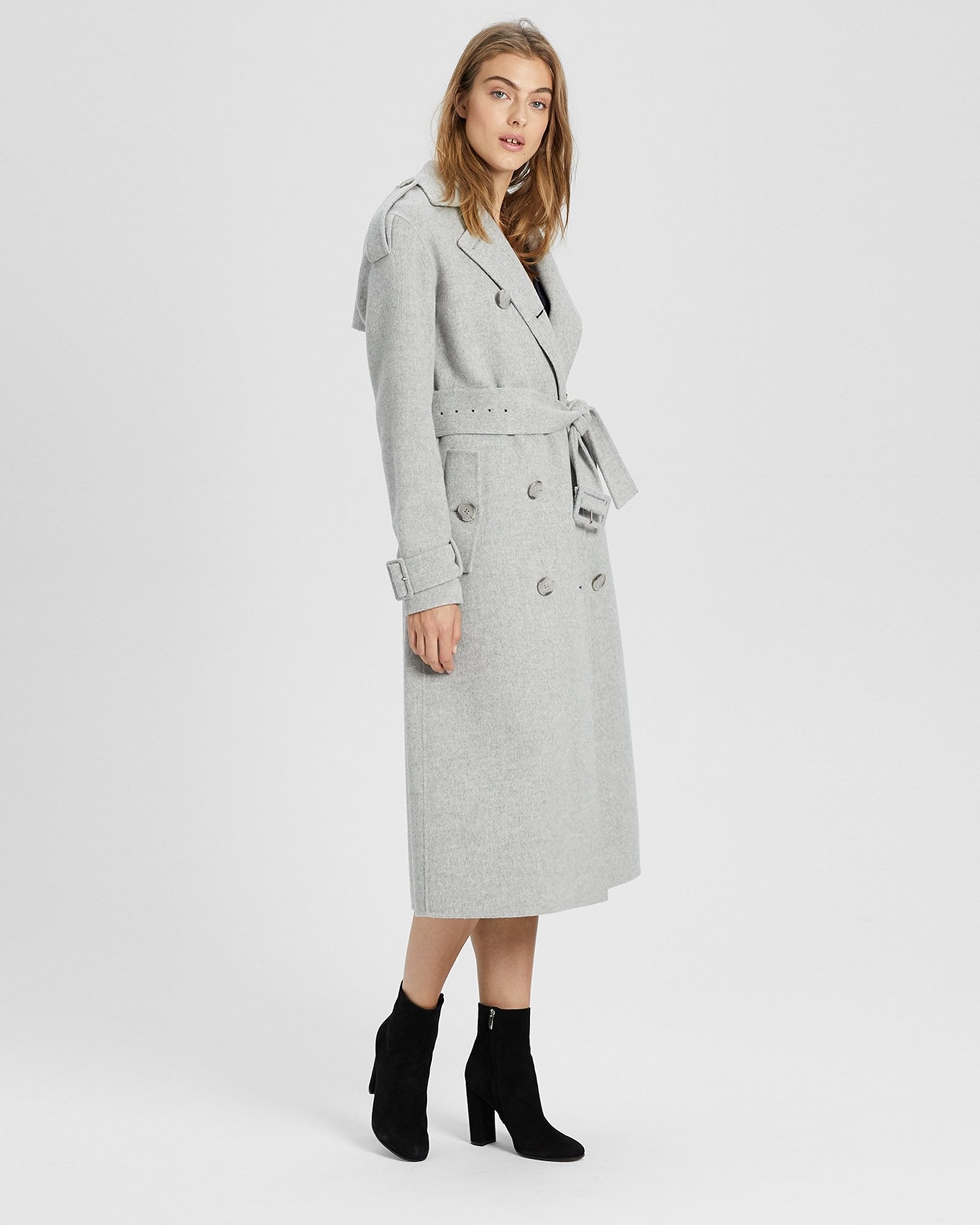 Double-Faced Statement Trench Coat | Theory
