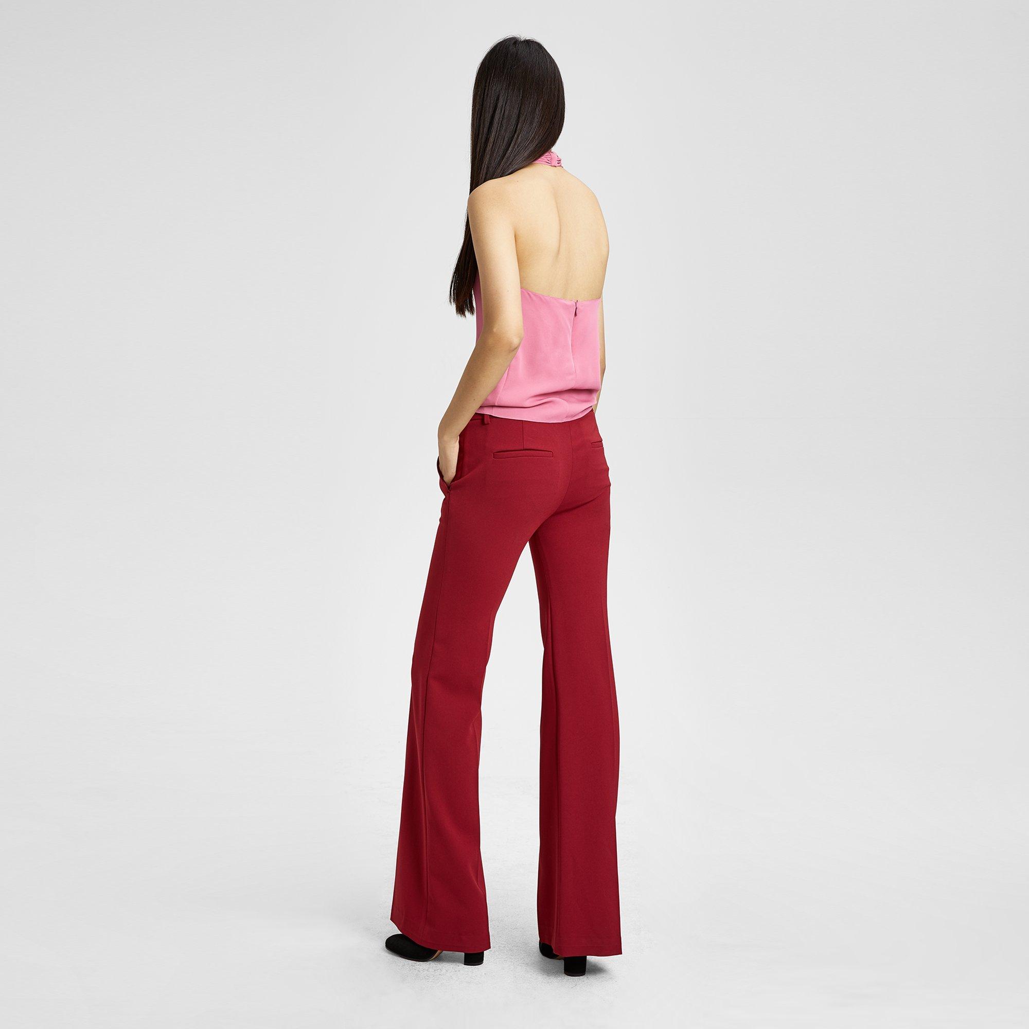Silk Cross-Front Halter Top