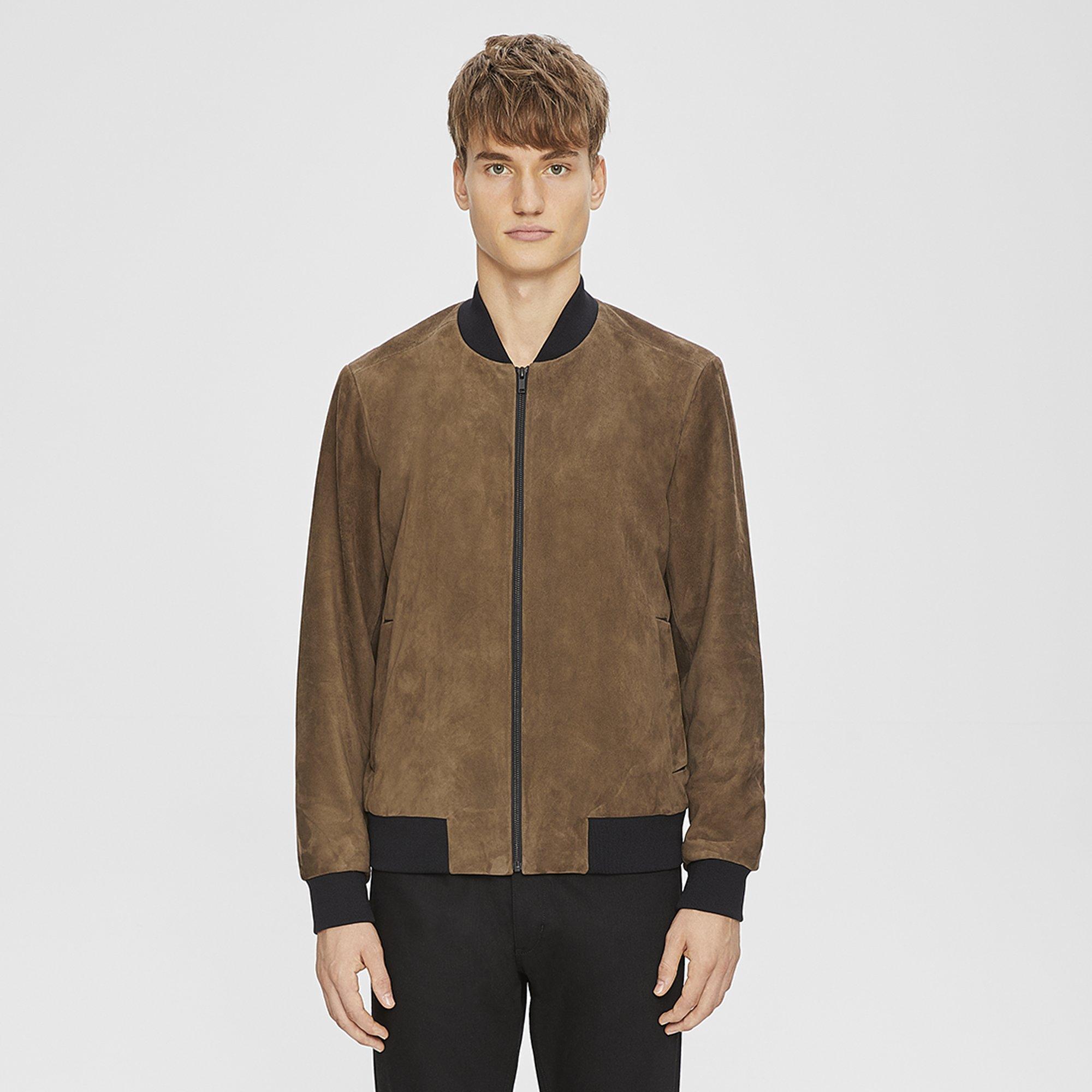Suede Bomber Jacket
