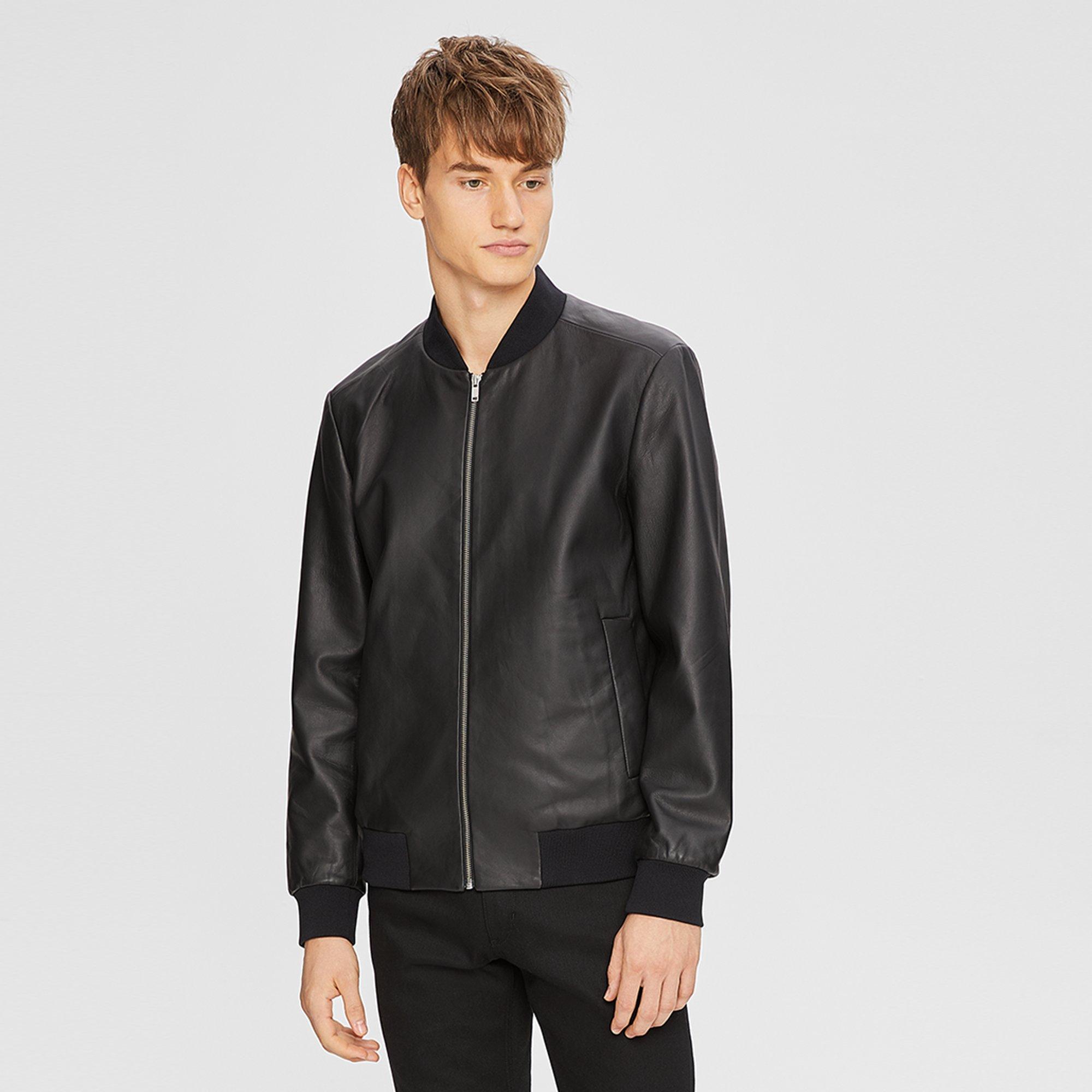 Leather Bomber Jacket