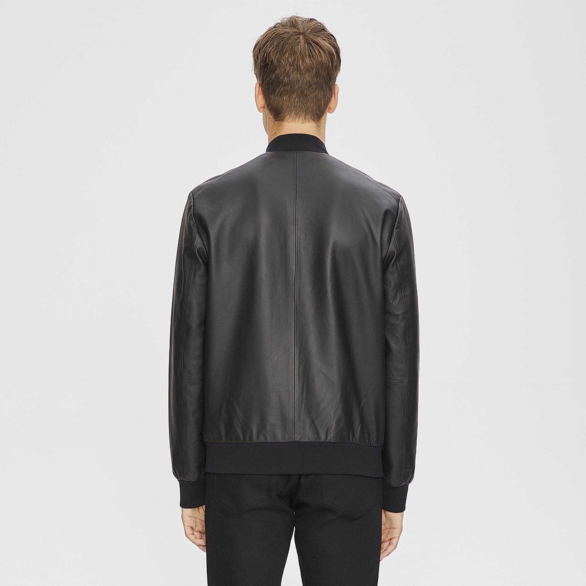 Leather Bomber Jacket