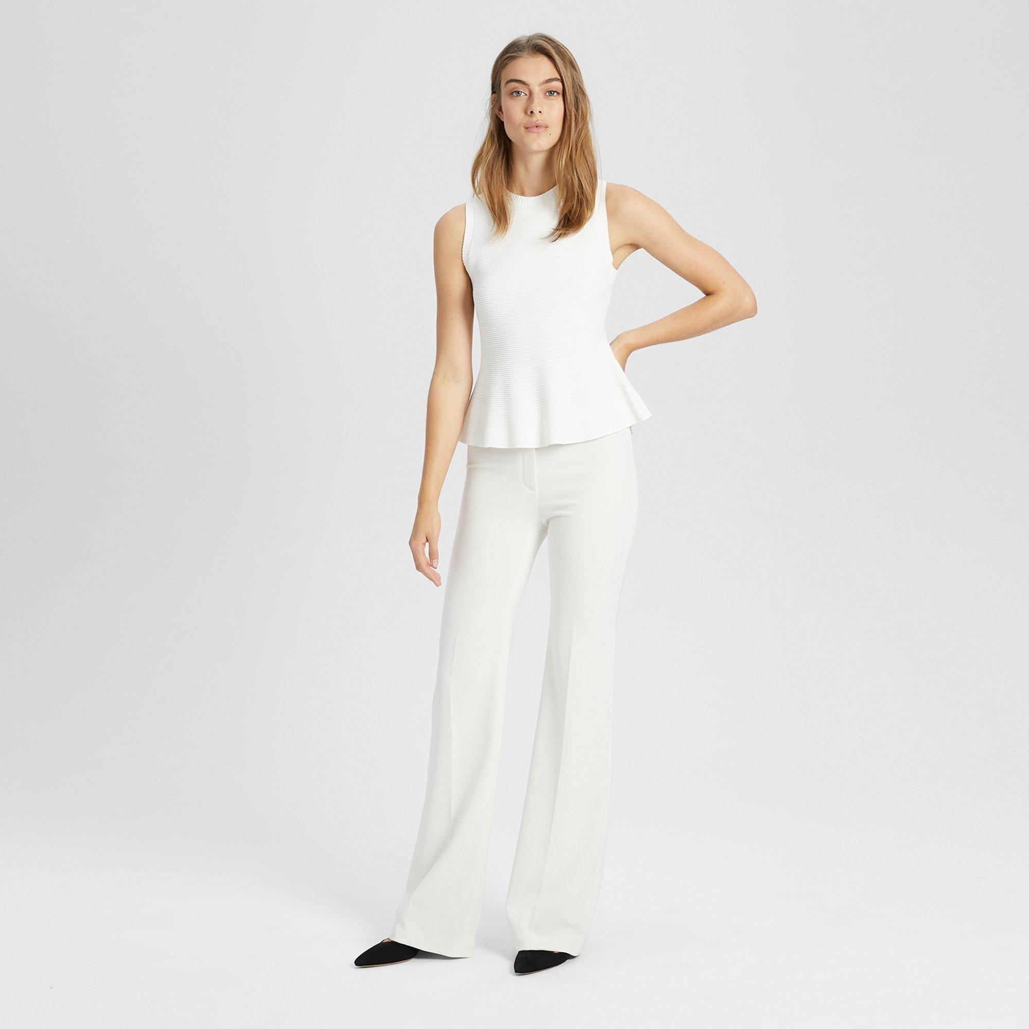 美品 希少L Theory Compact Crepe Peplum 23SS Theory Official Site | Knit Classic Peplum