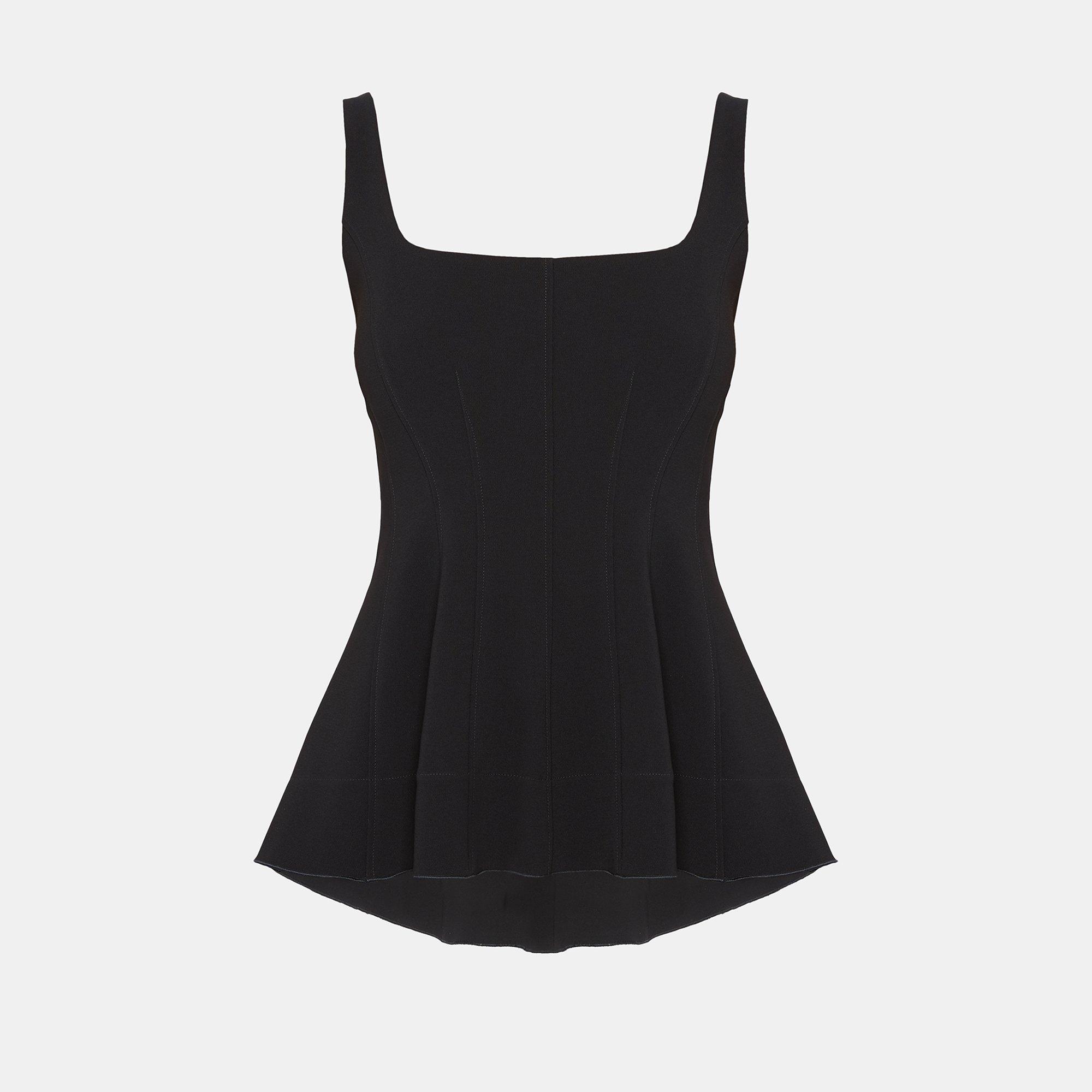 Crepe Flare Top