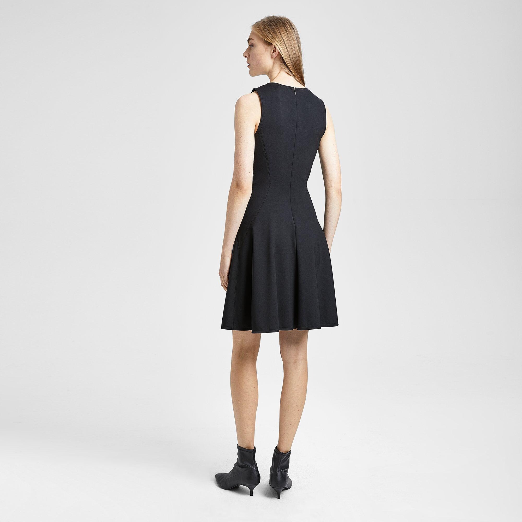 Stretch Nylon Mod Panel Dress