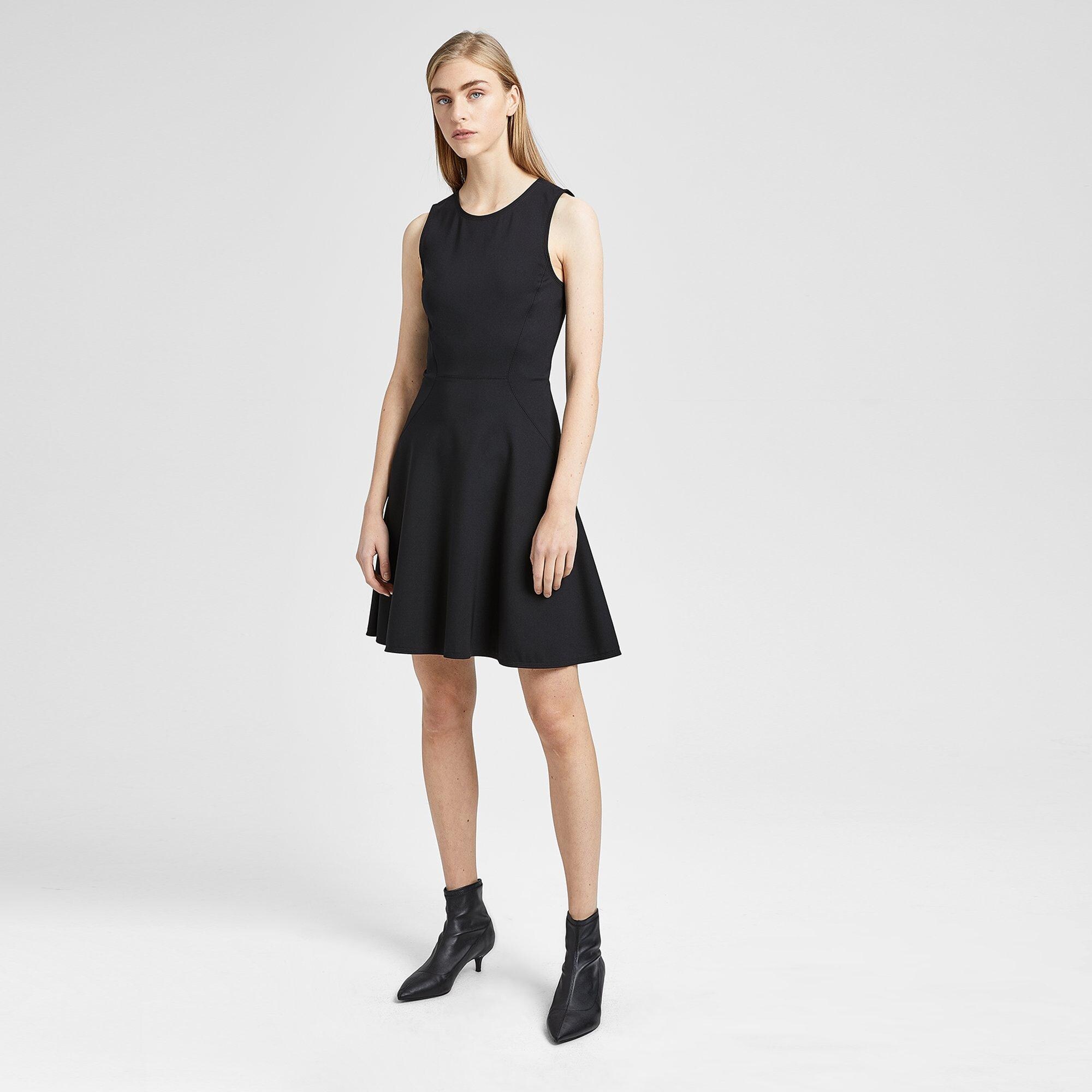 Stretch Nylon Mod Panel Dress