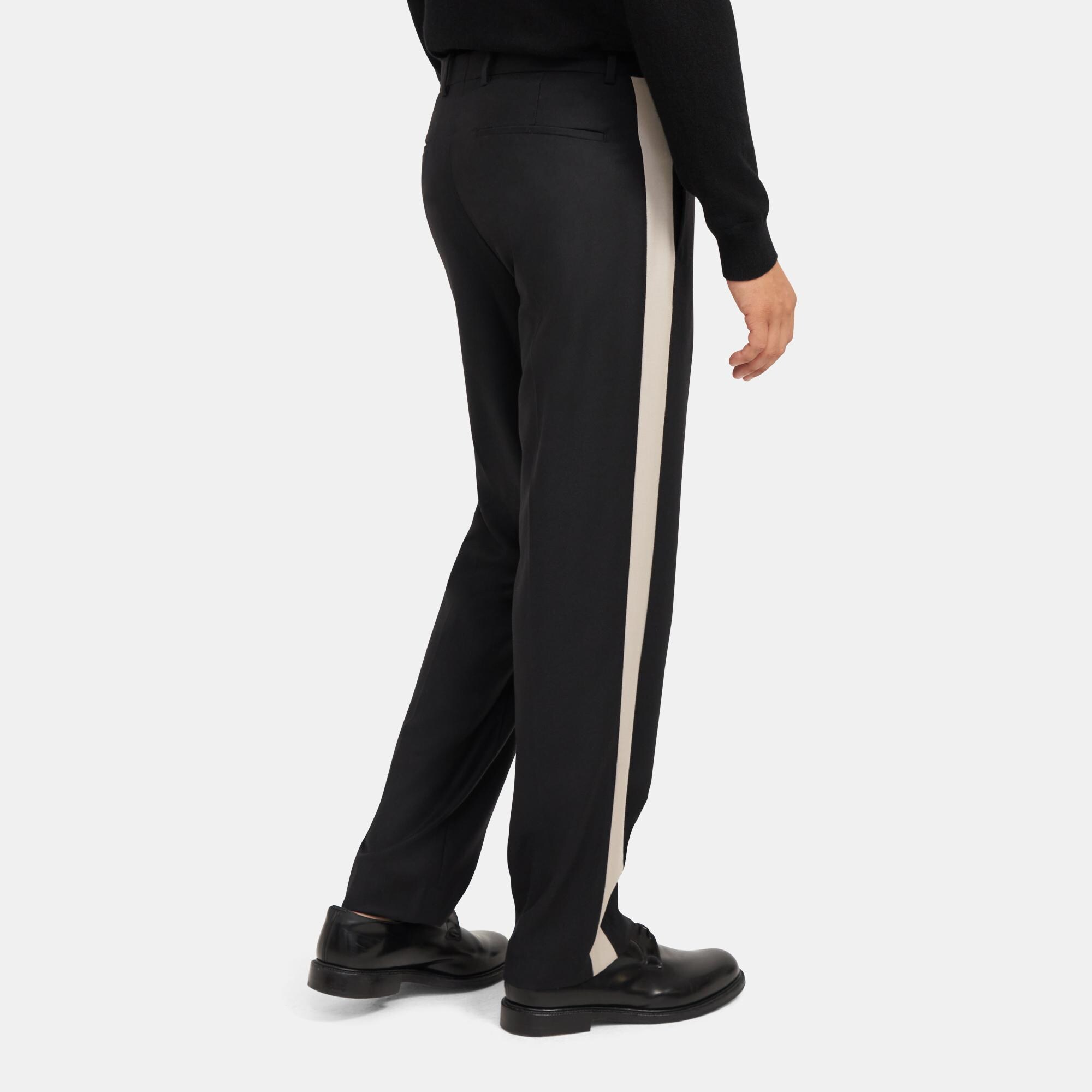Relaxed Striped Pant in Tailored Flannel