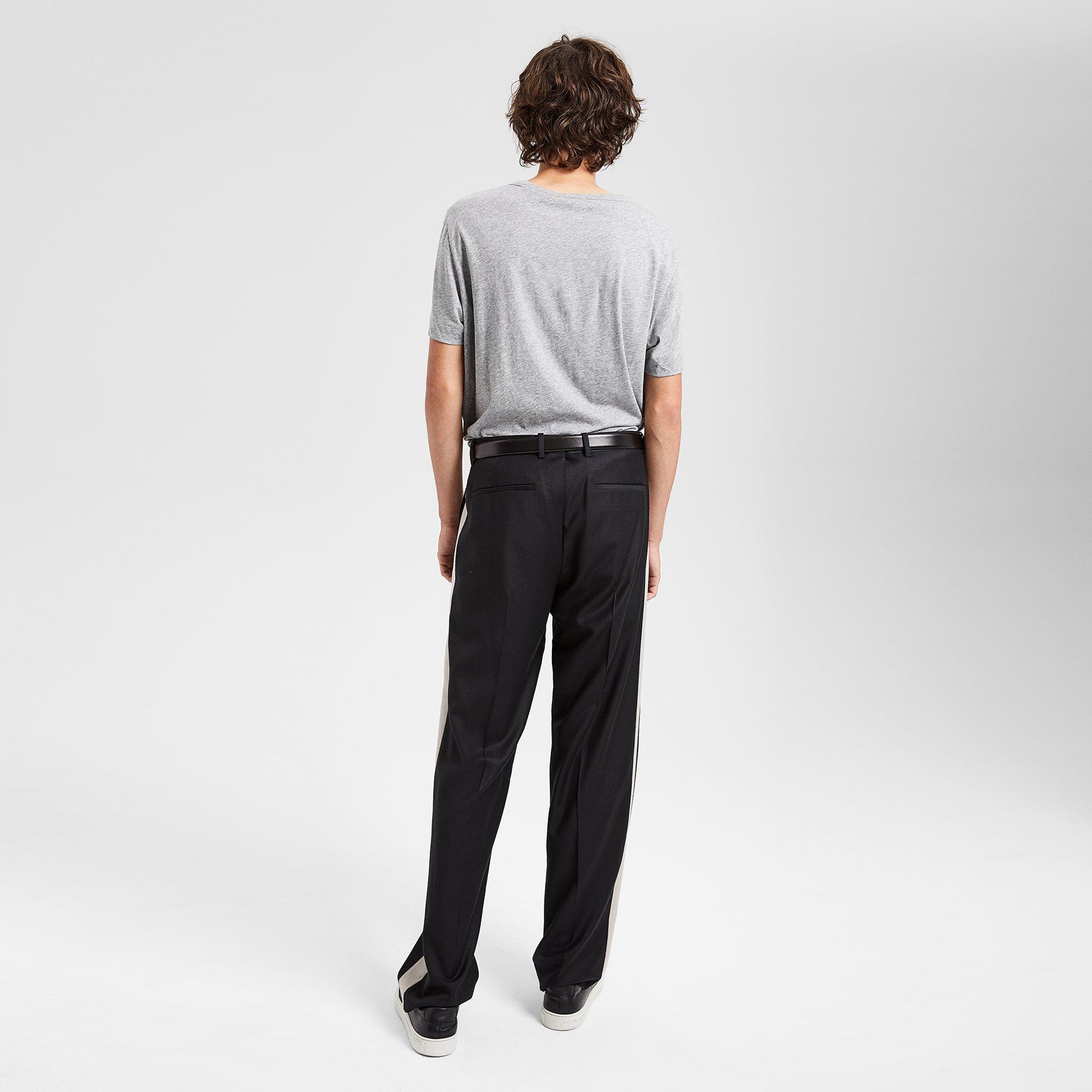 Relaxed Striped Pant in Tailored Flannel