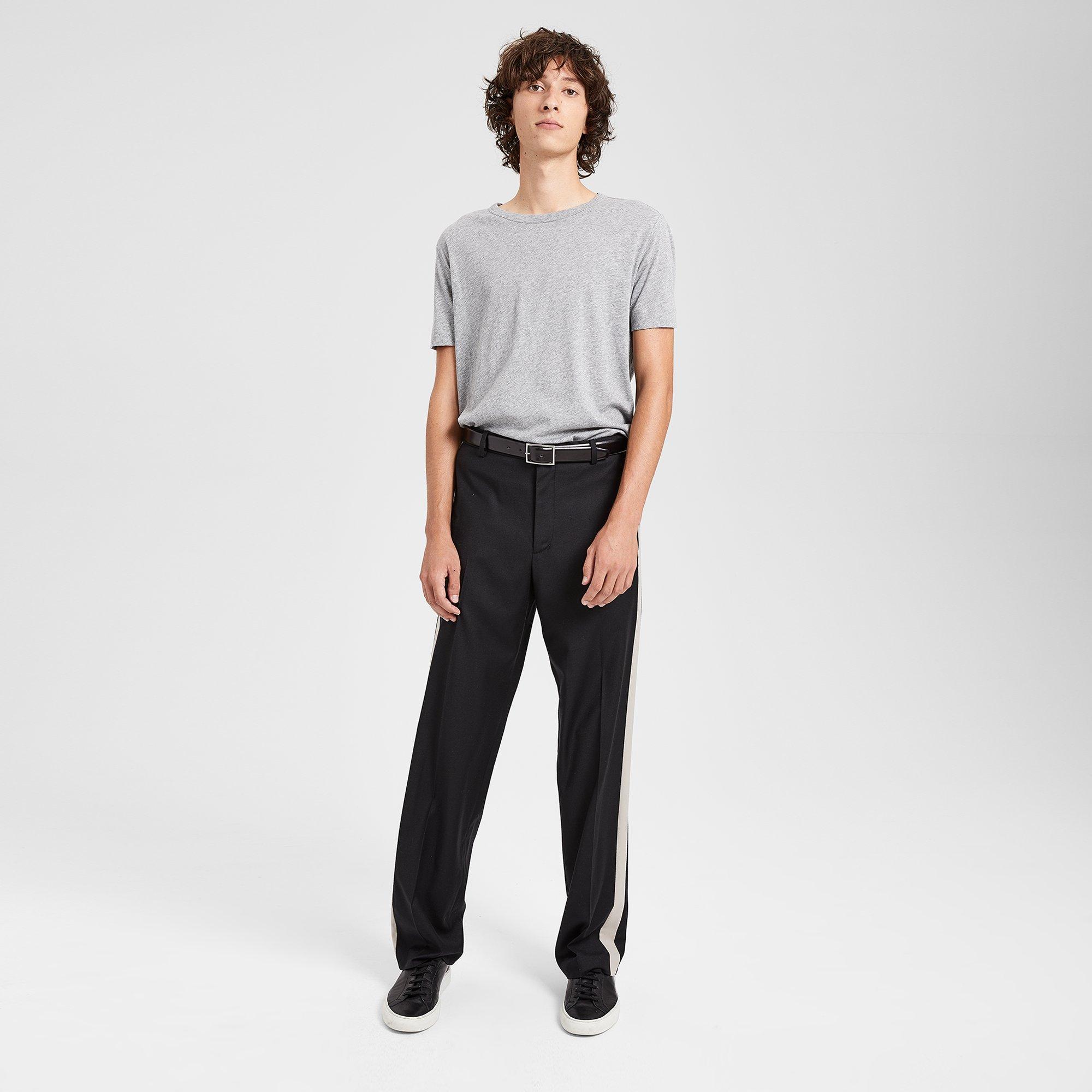 Relaxed Striped Pant in Tailored Flannel