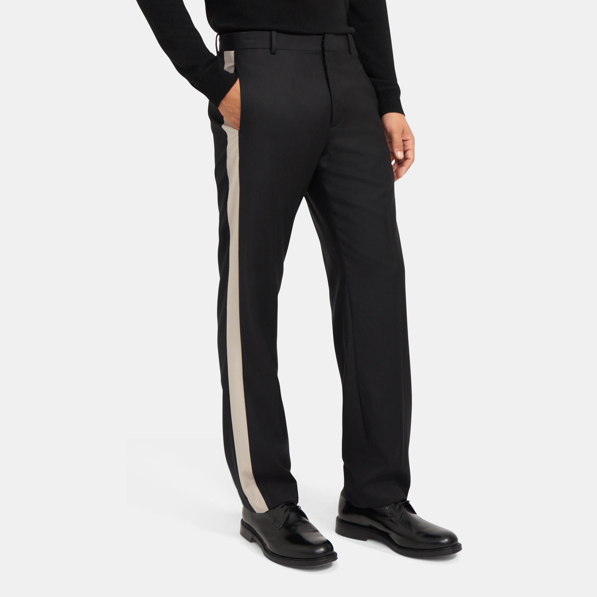 Relaxed Striped Pant in Tailored Flannel