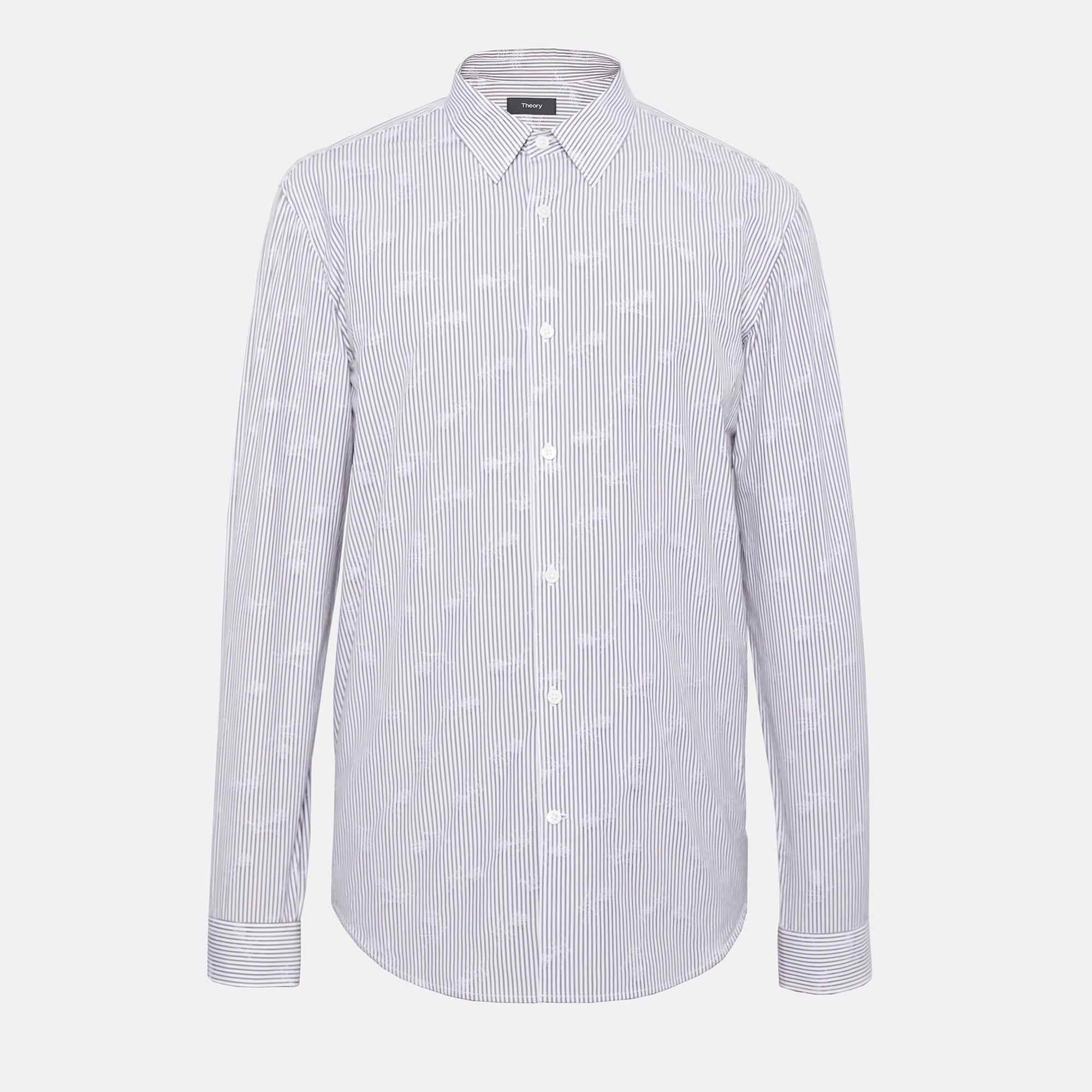 Relaxed Feather Pinstripe Shirt