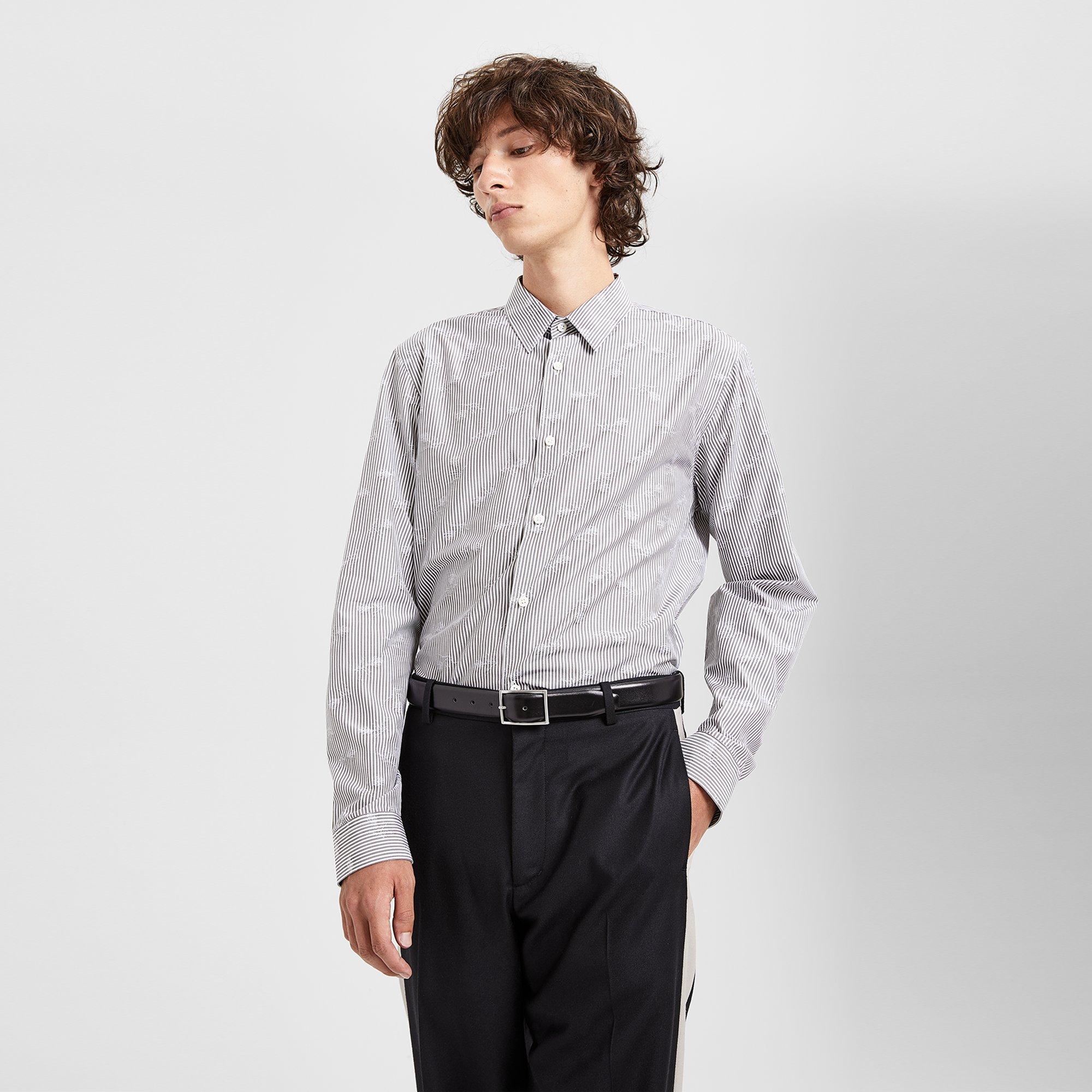 Relaxed Feather Pinstripe Shirt