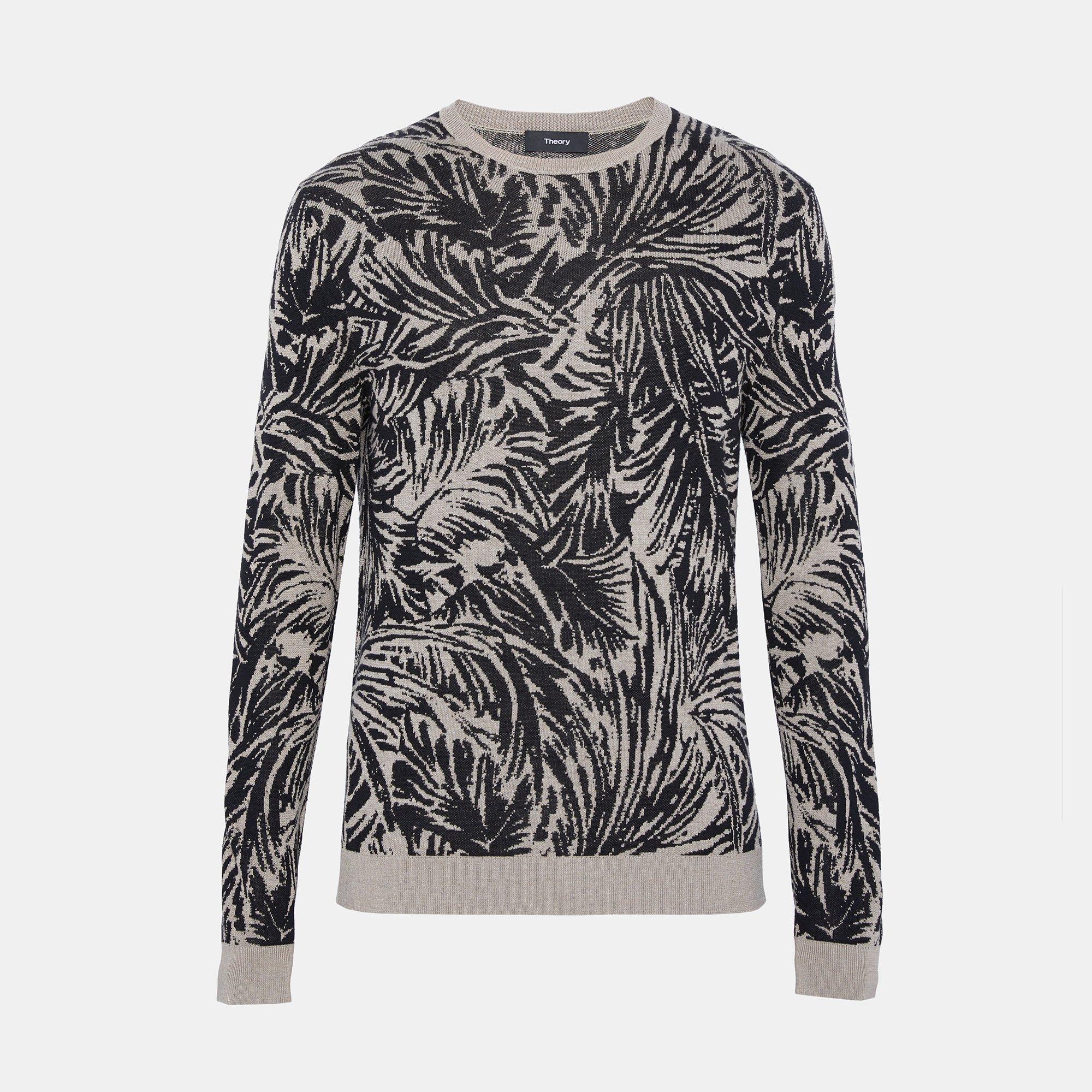 Palm Jacquard Sweater