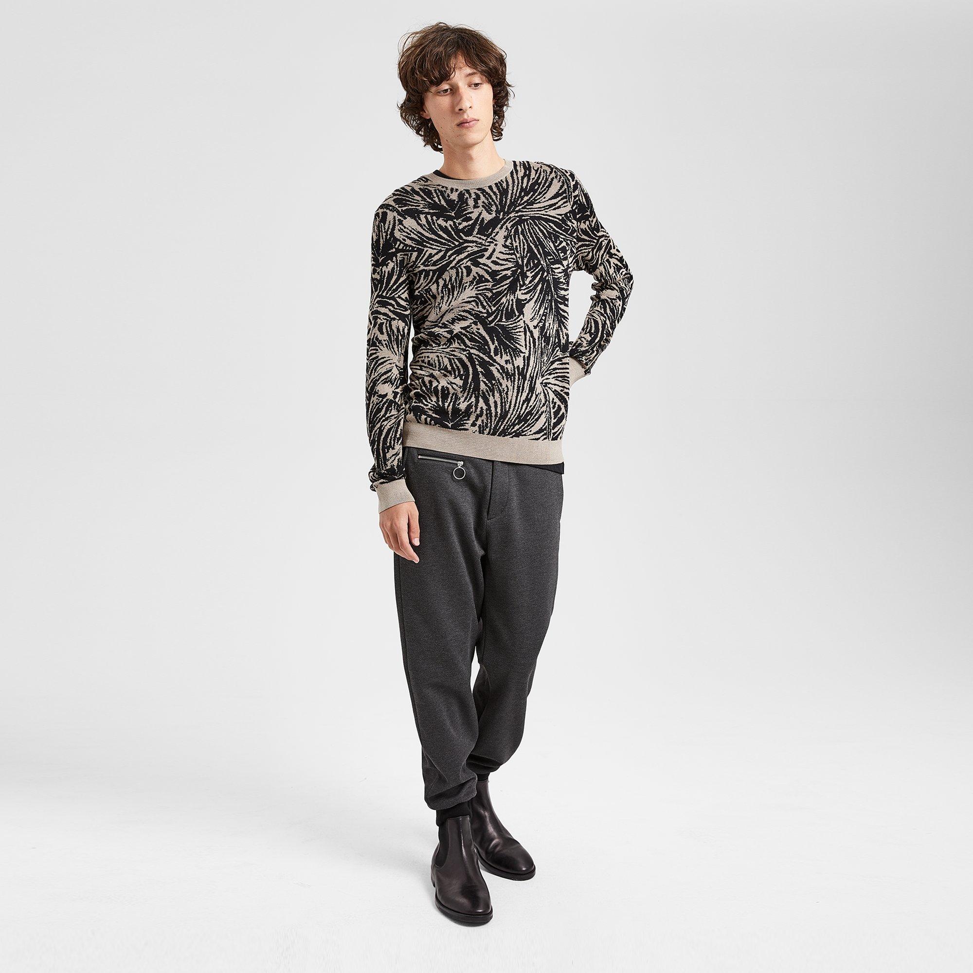 Palm Jacquard Sweater