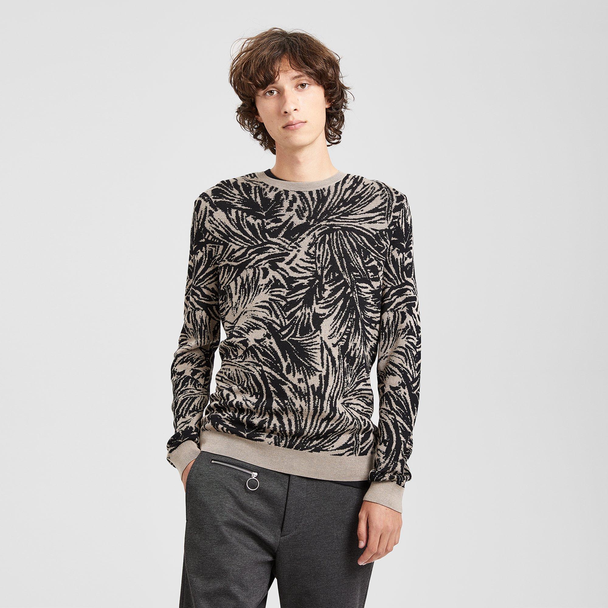Palm Jacquard Sweater