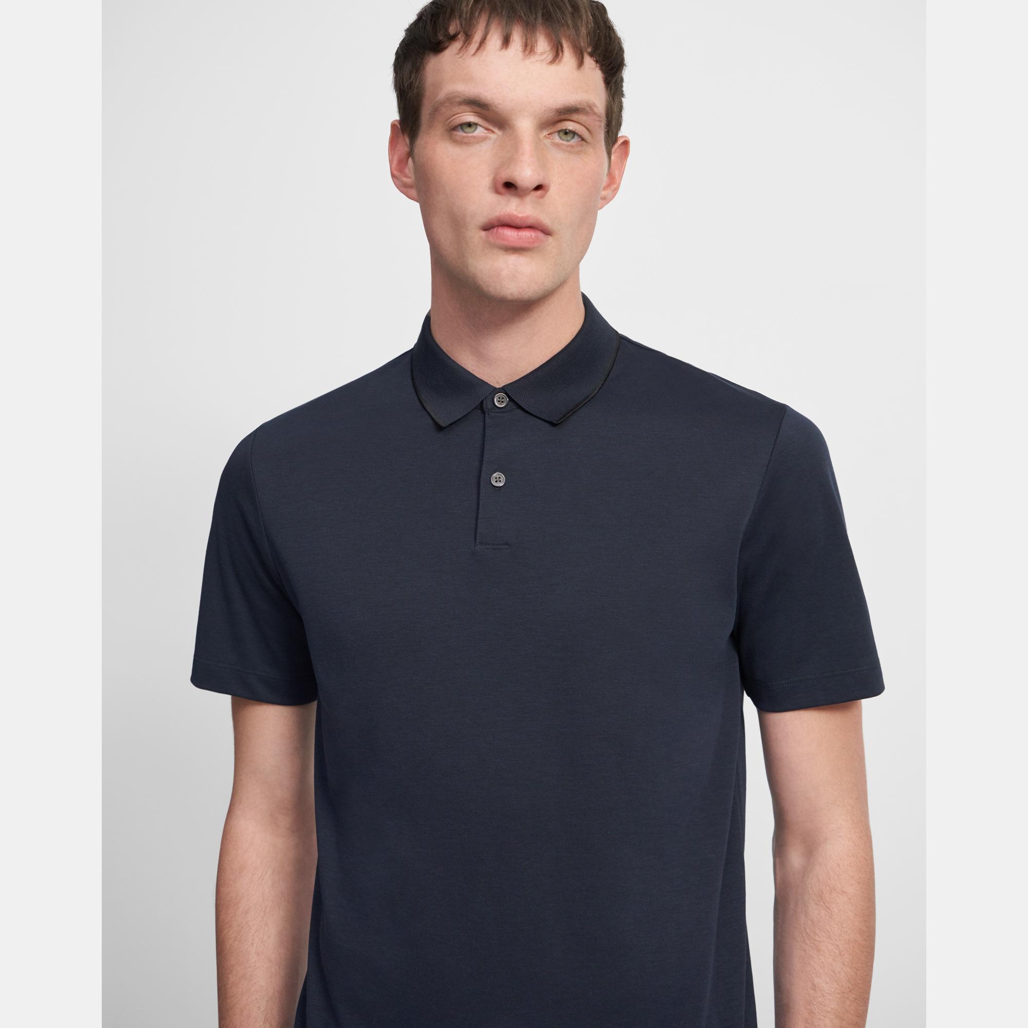 MONARK BASICS - A polo shirt in our signature cotton pique, designed with  abstract tipping at the collar and cuffs. Find out more at…