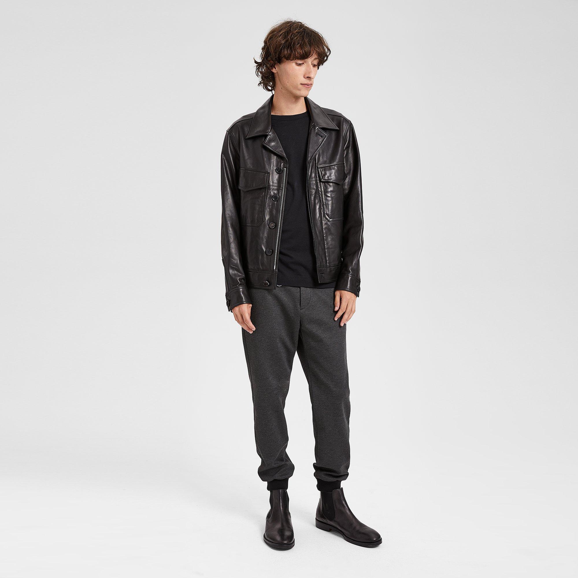 Leather Utility Jacket