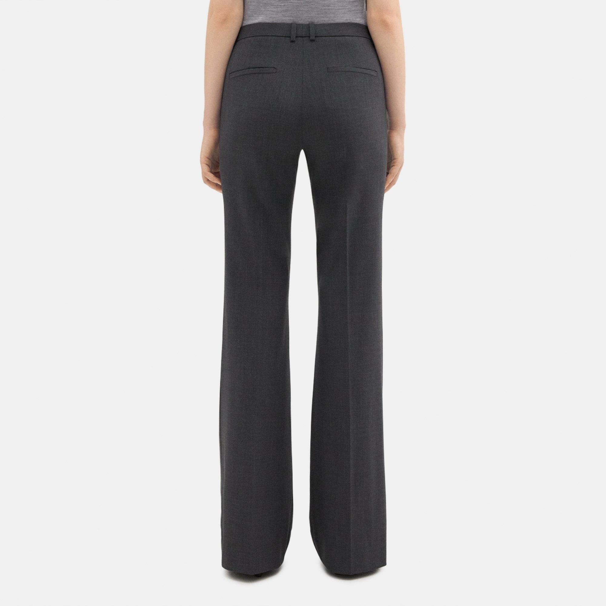 Theory A1004232 Crop Stretch Cotton Dress Pants, Trousers. Women's Size 00,  EUC!