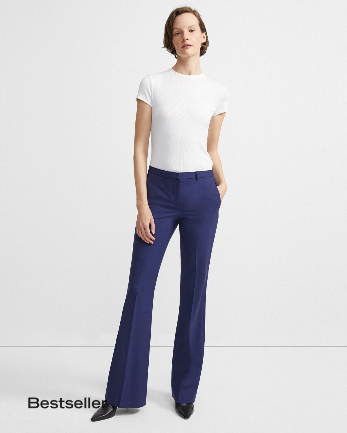 Flare Pant in Stretch Wool