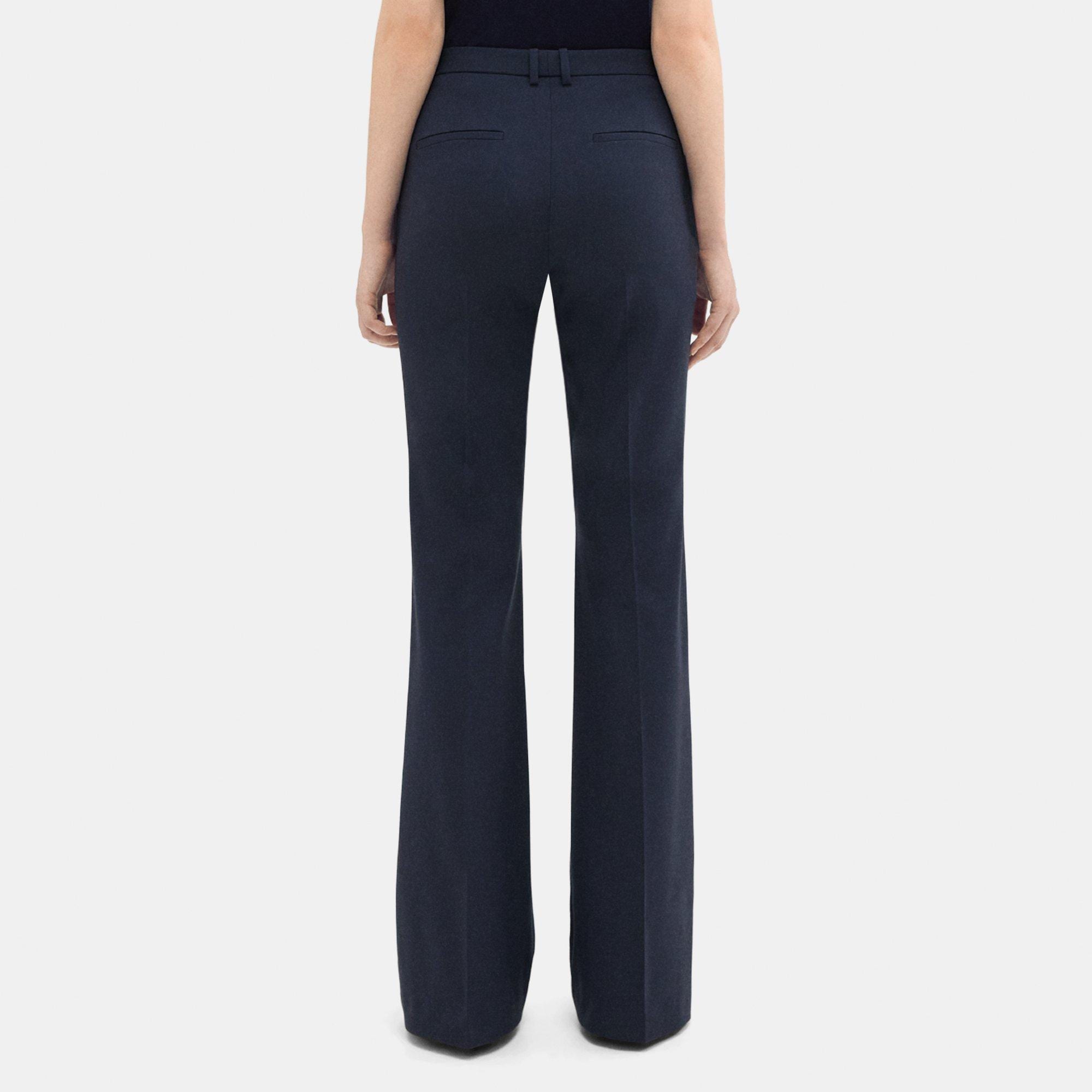 Theory Demitria Wool Flare Pants