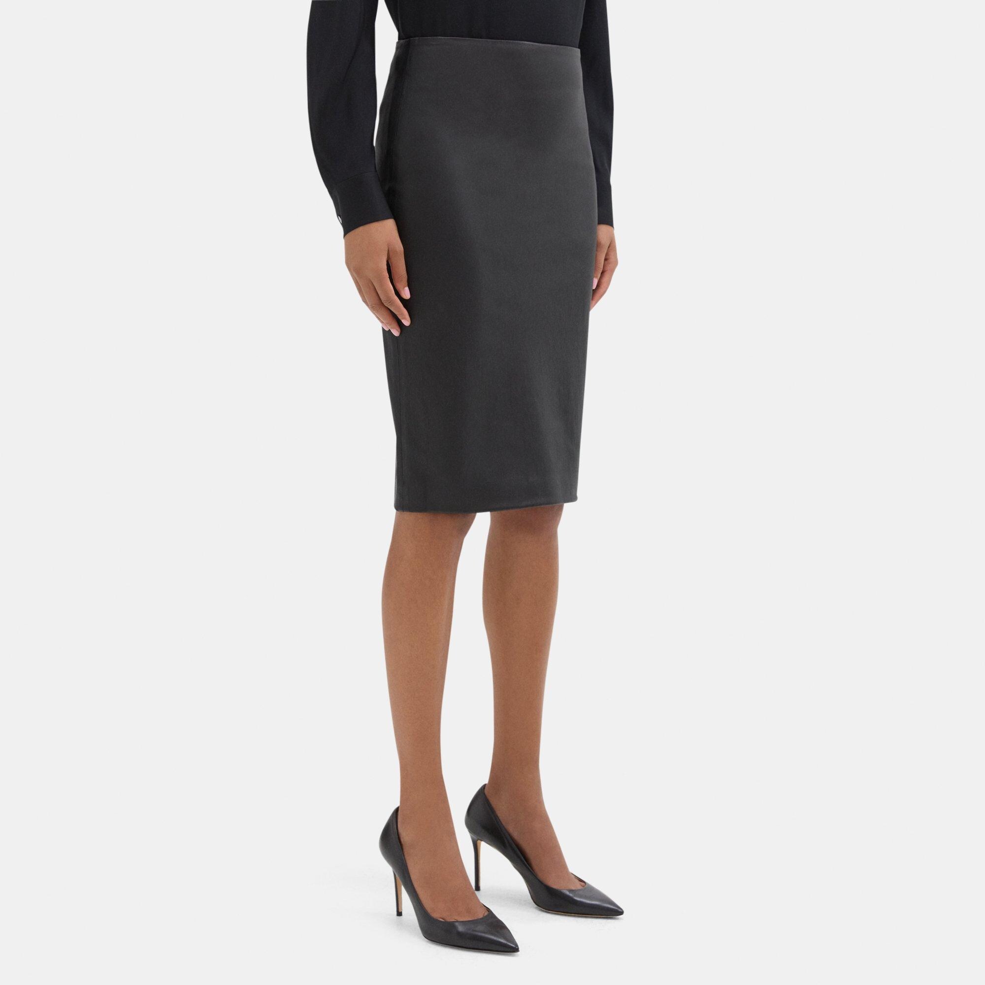 Pencil Skirt in Leather