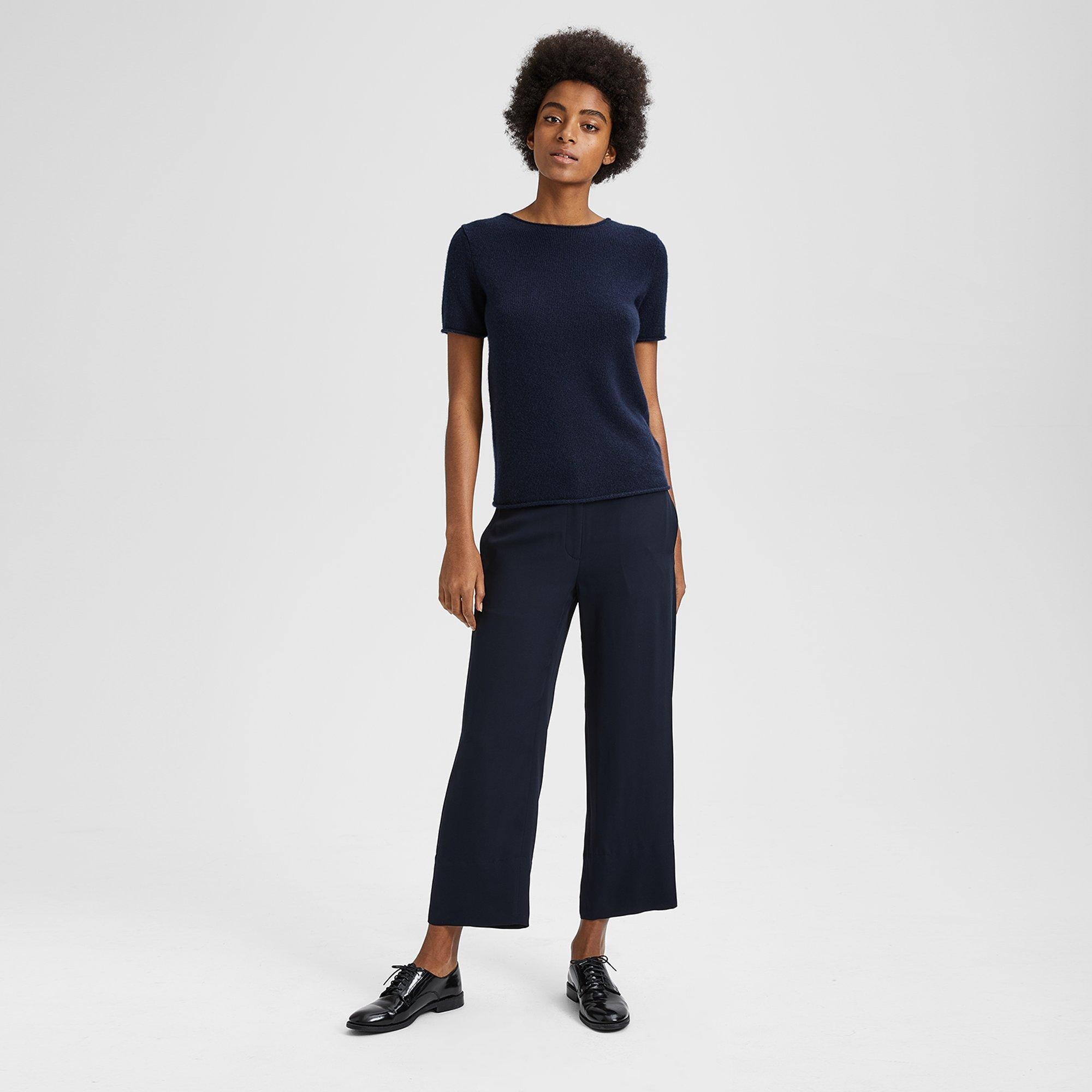 Silk Fluid Crop Pant