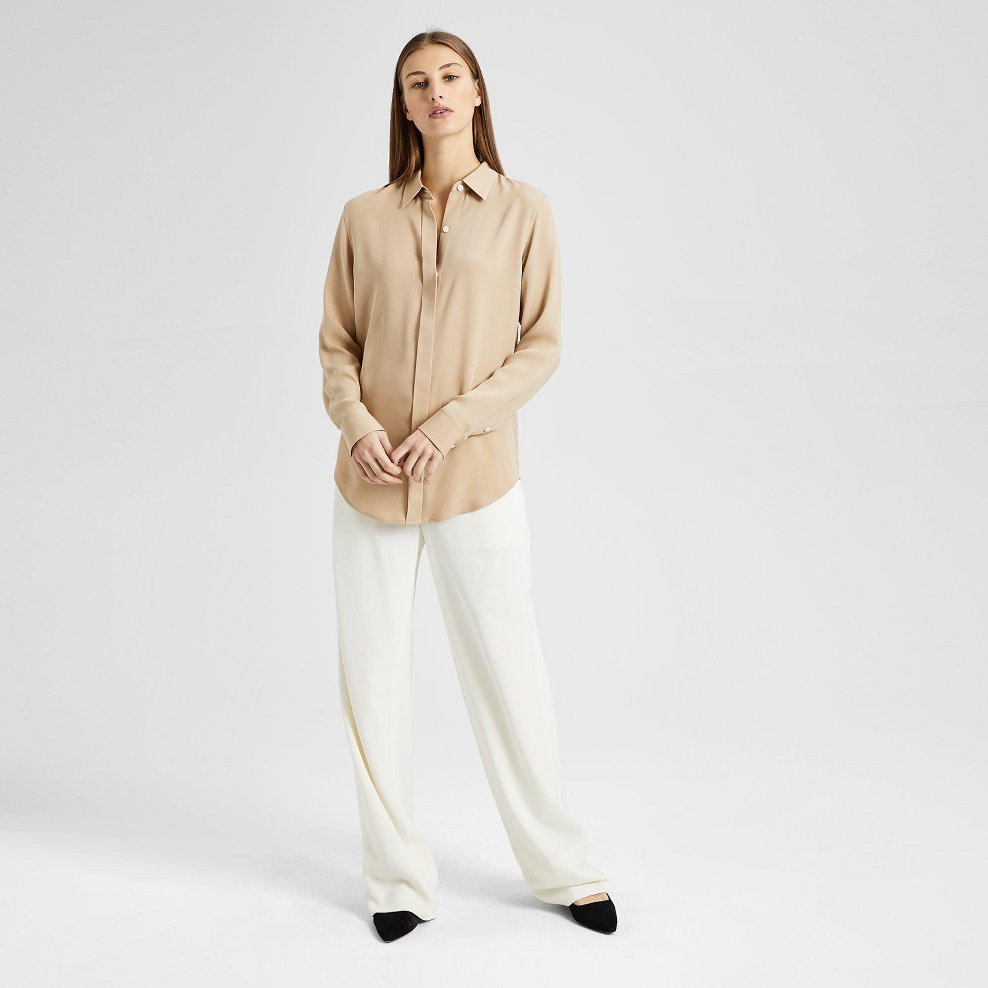 Silk Essential Button-Down