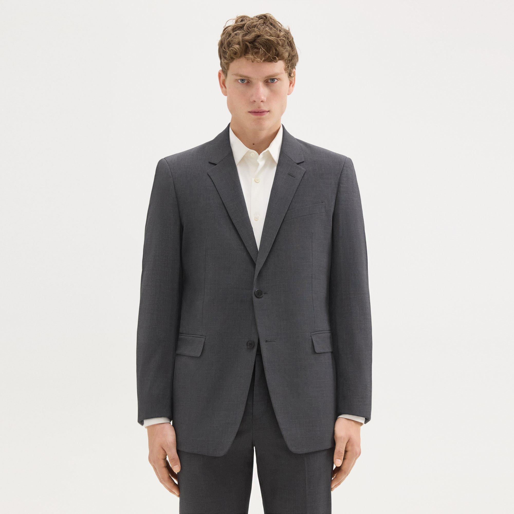 Selected Homme loose fit suit pants in gray melange