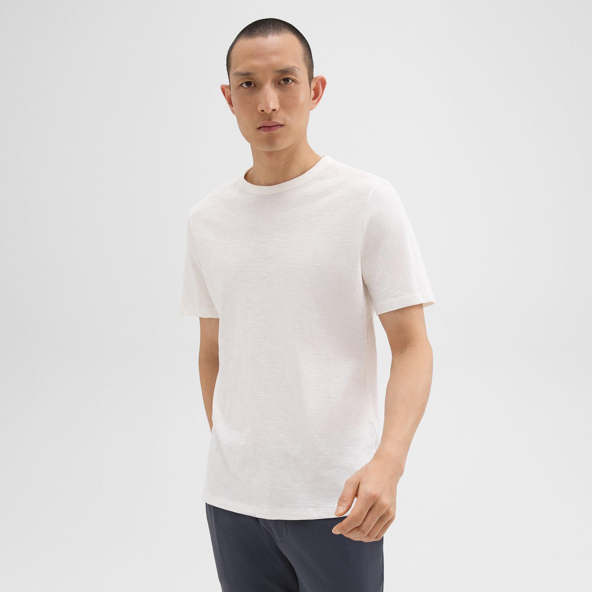 Cosmos Slub Cotton Essential Tee | Theory