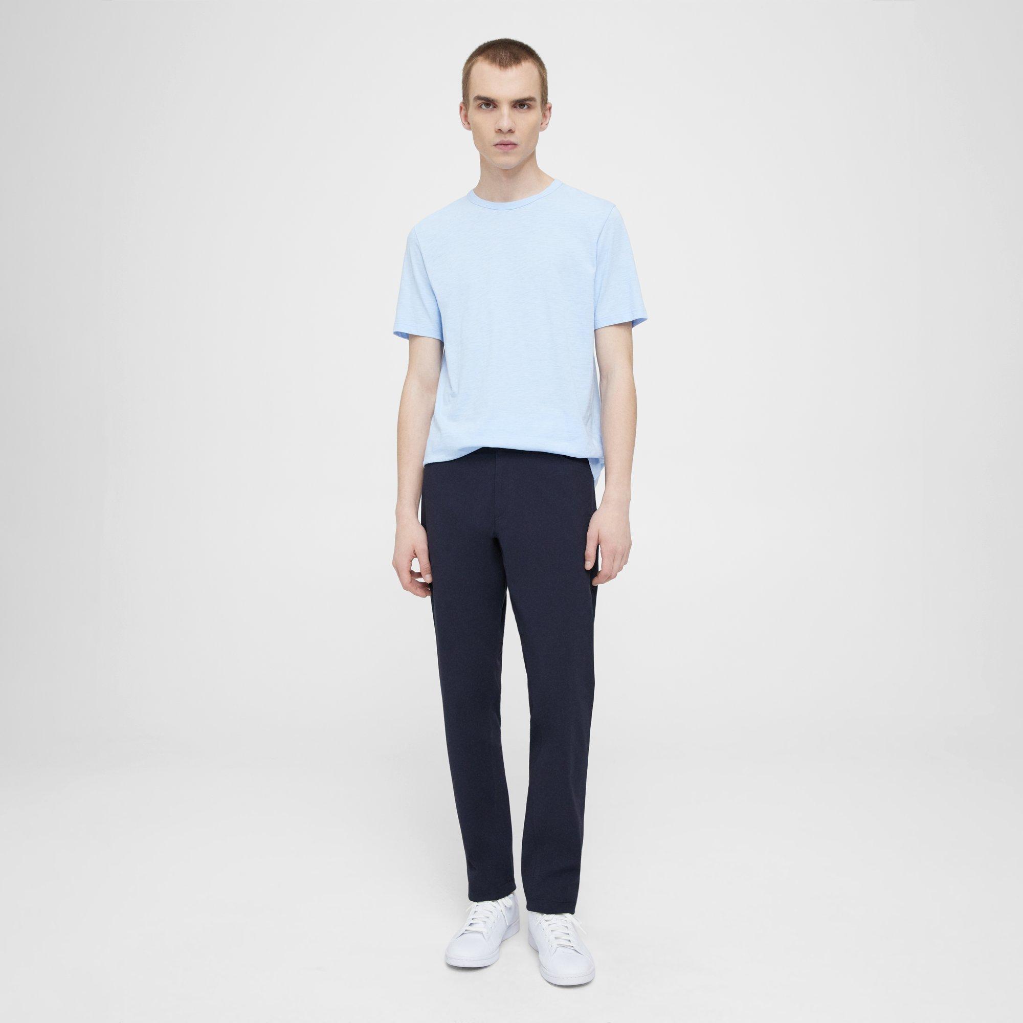 Blue Cosmos Slub Cotton Essential Tee | Theory