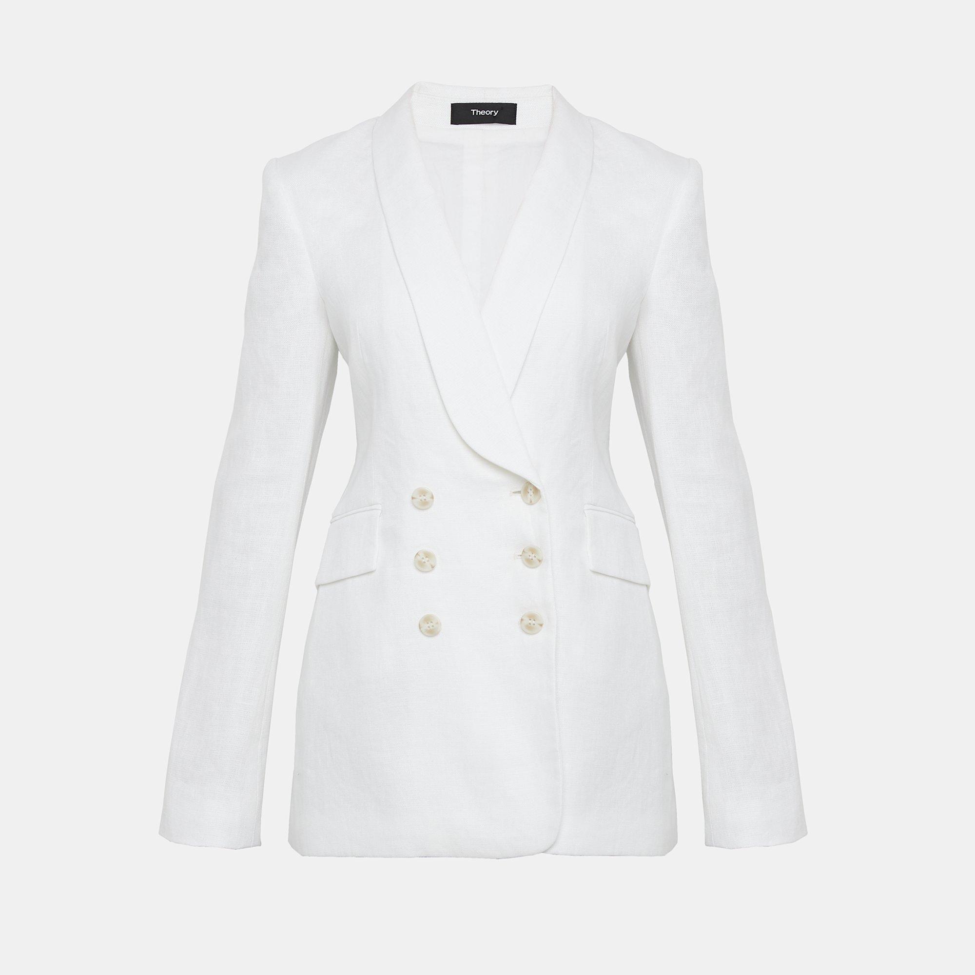 Linen Shawl Collar Blazer