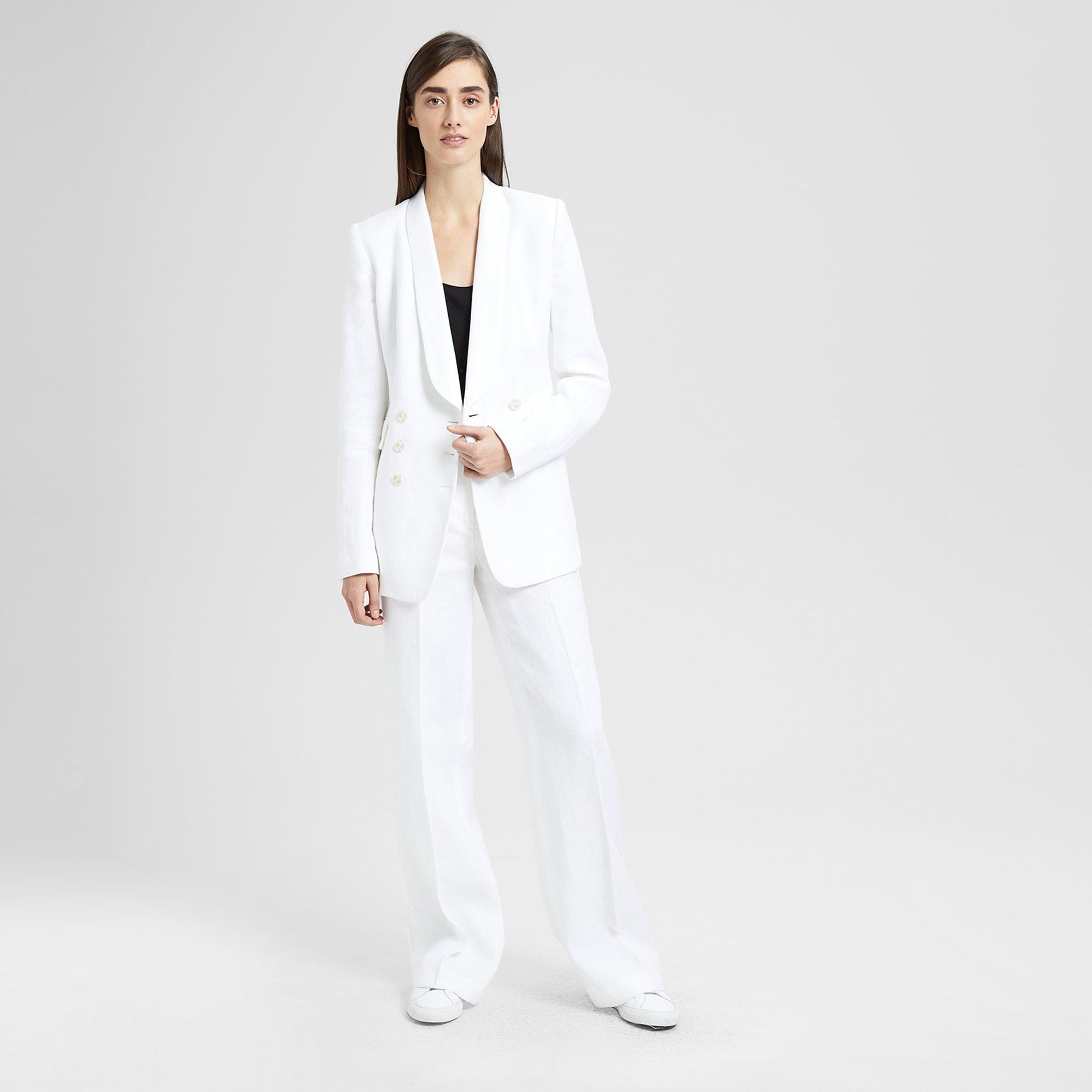 Linen Shawl Collar Blazer