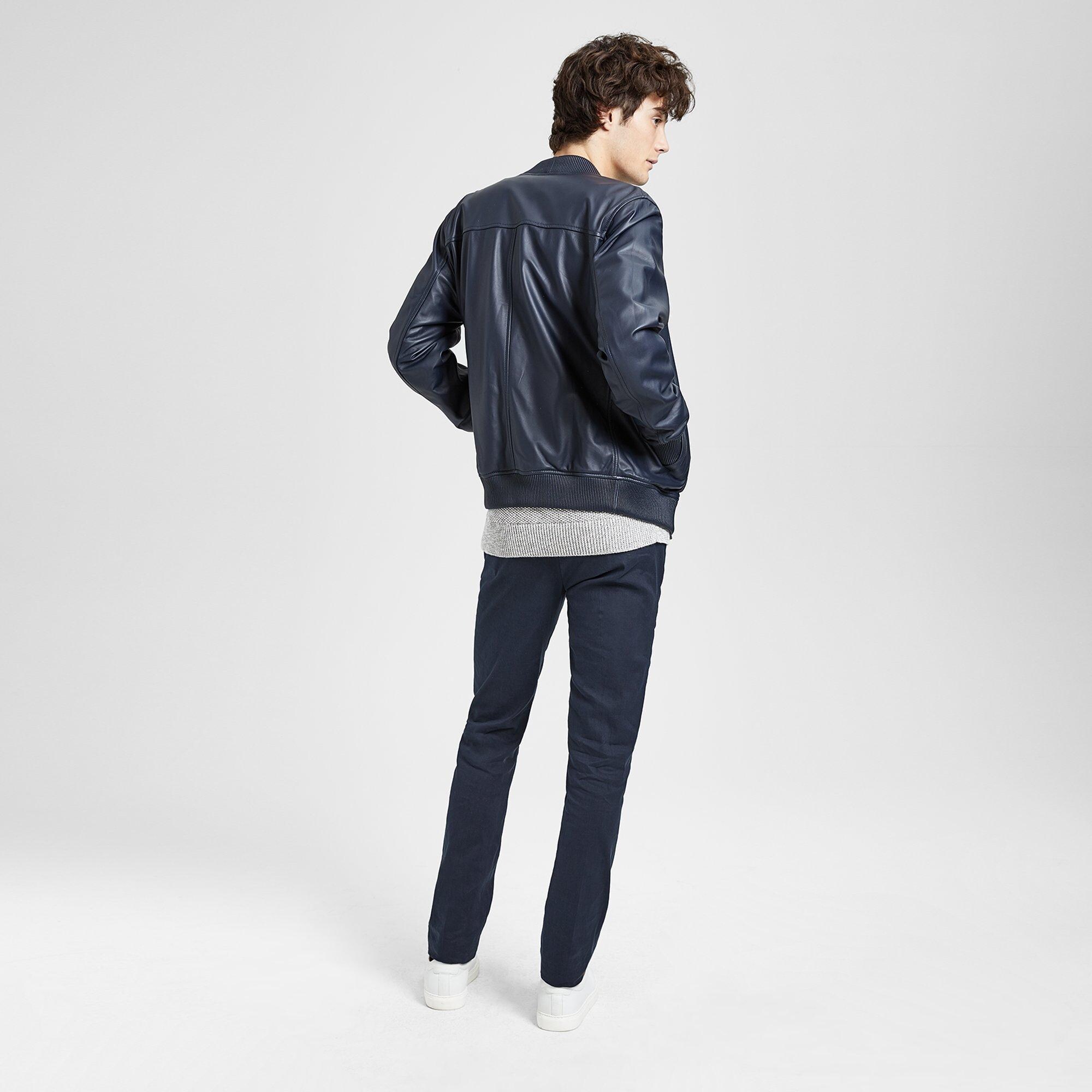 Leather Varsity Jacket