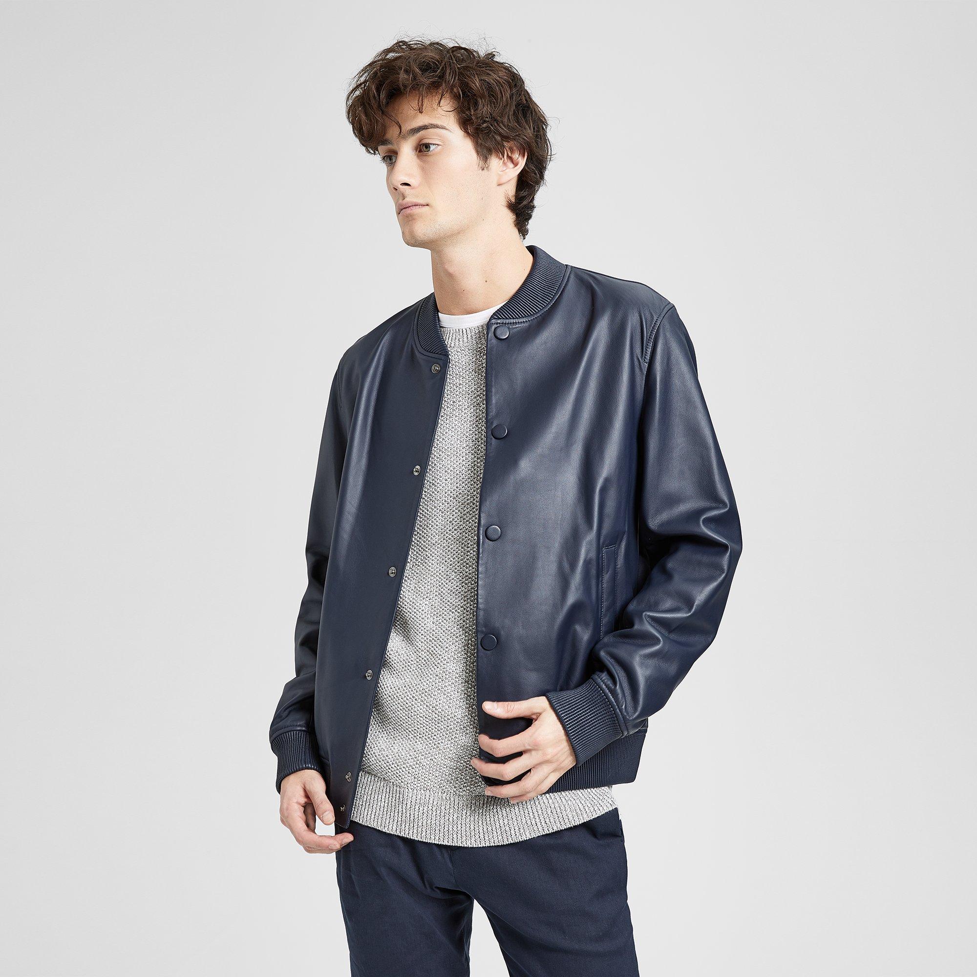 Leather Varsity Jacket