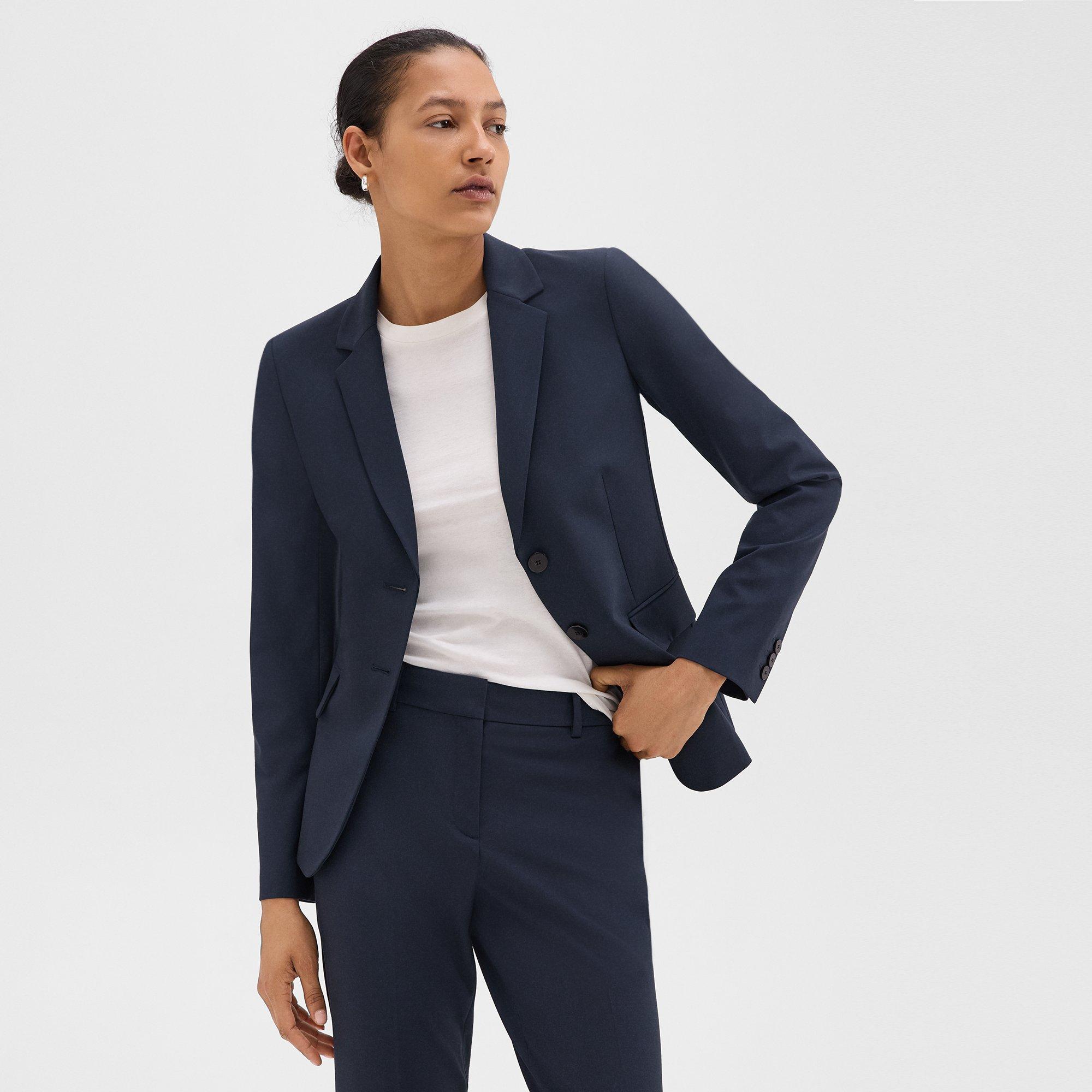 Blue Good Wool Carissa Blazer | Theory