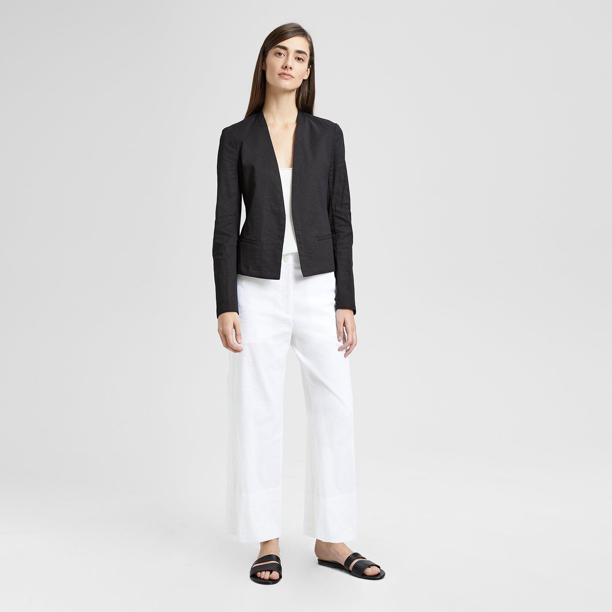 Organic Crunch Linen Clean Blazer