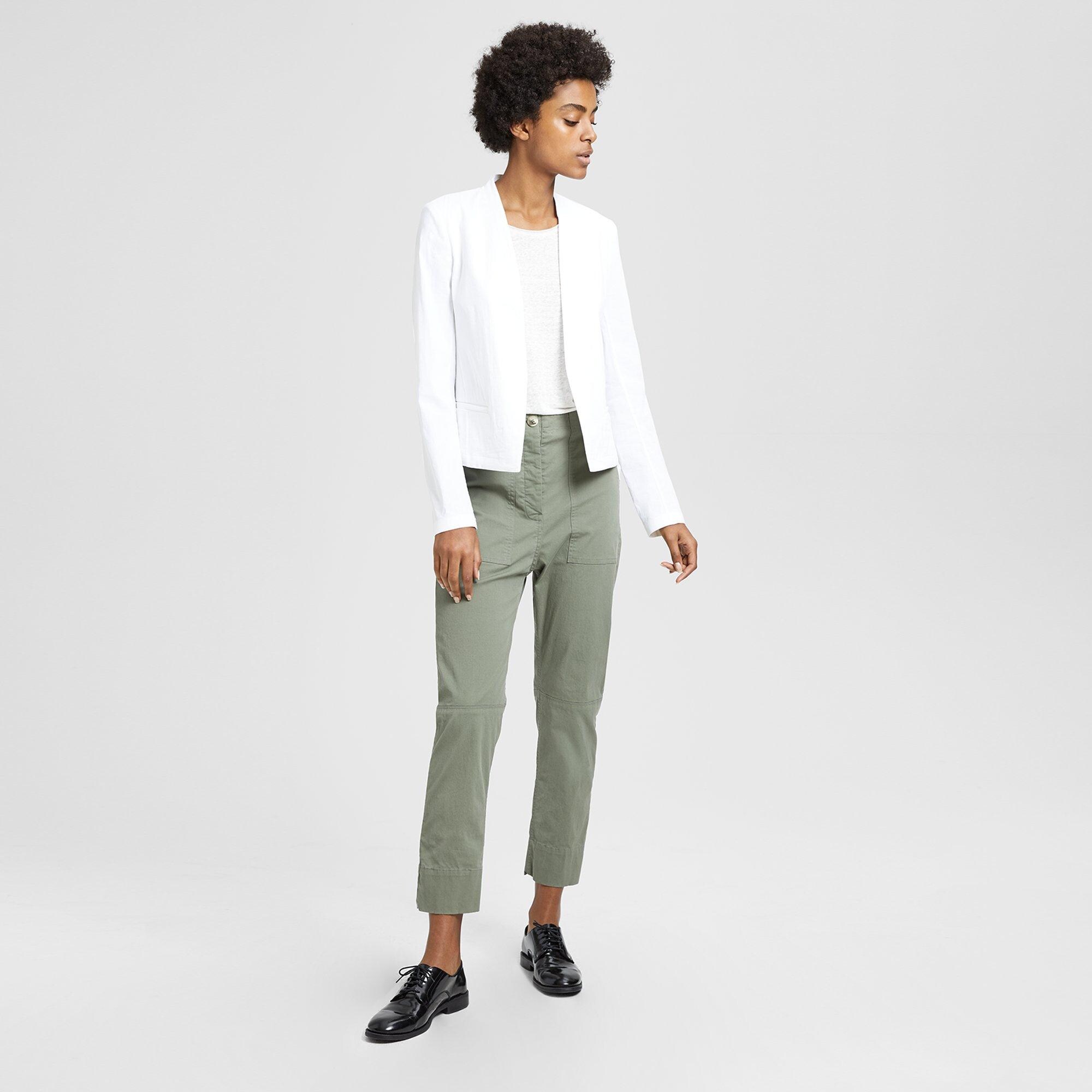 Organic Crunch Linen Clean Blazer