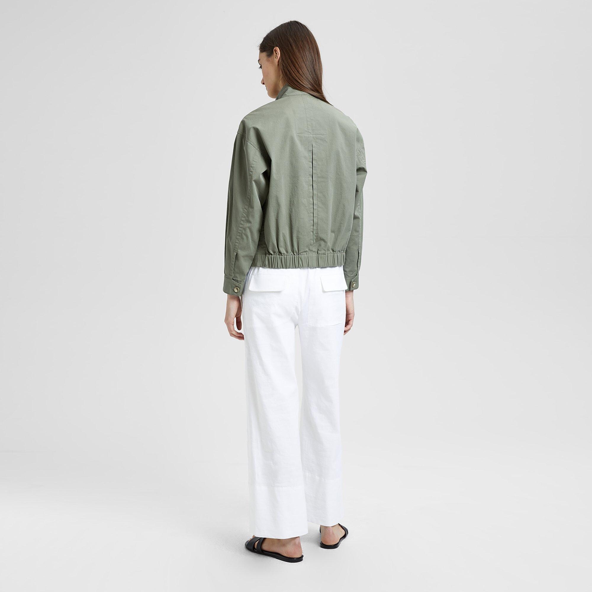 Casual Twill Blouson Bomber Jacket