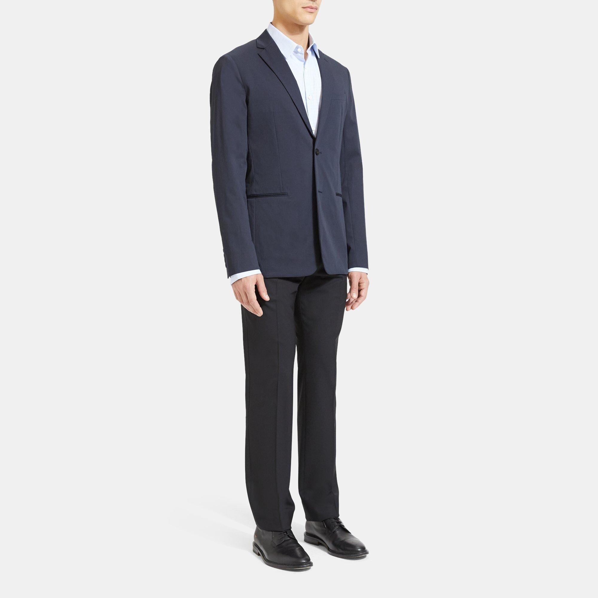 Relaxed Slim Blazer in Stretch Cotton