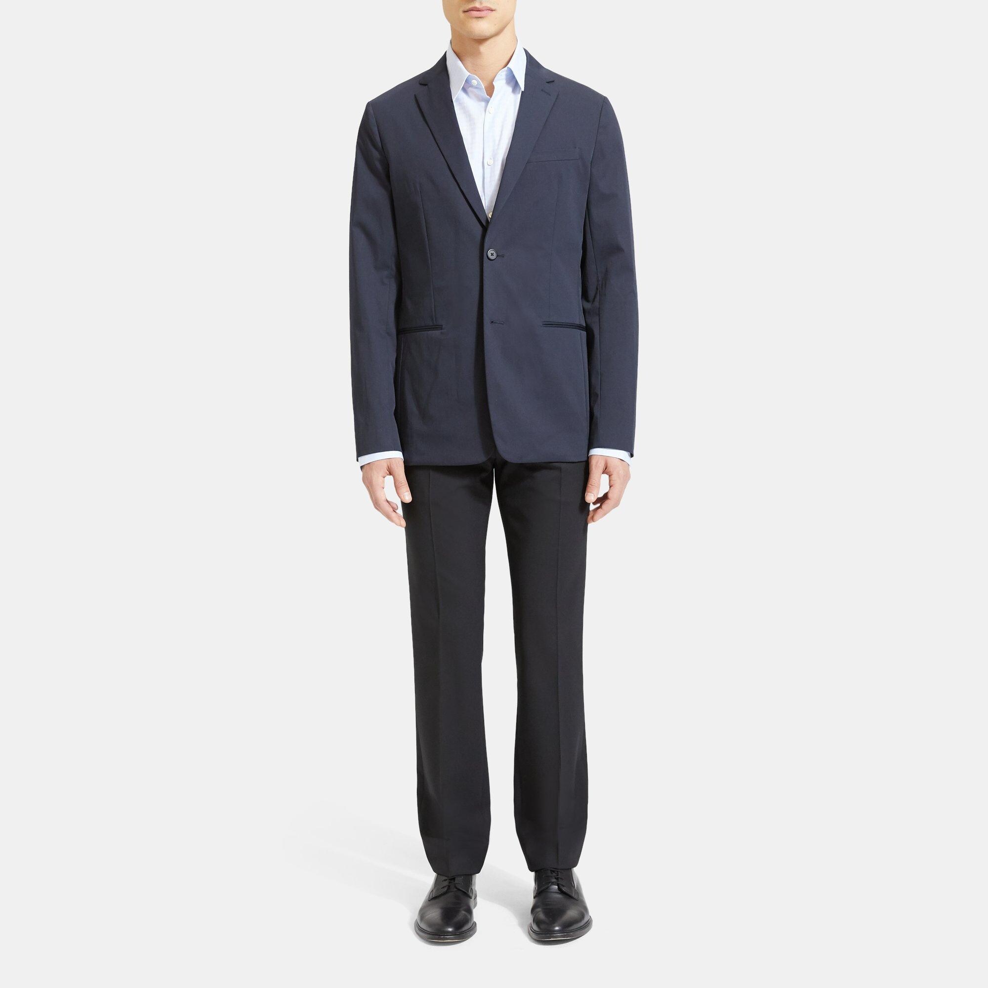 Relaxed Slim Blazer in Stretch Cotton