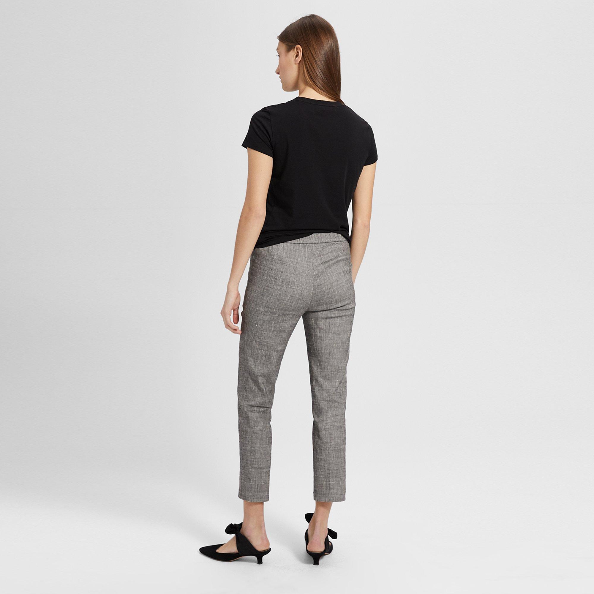 Crunch Linen Basic Pull-On Pant
