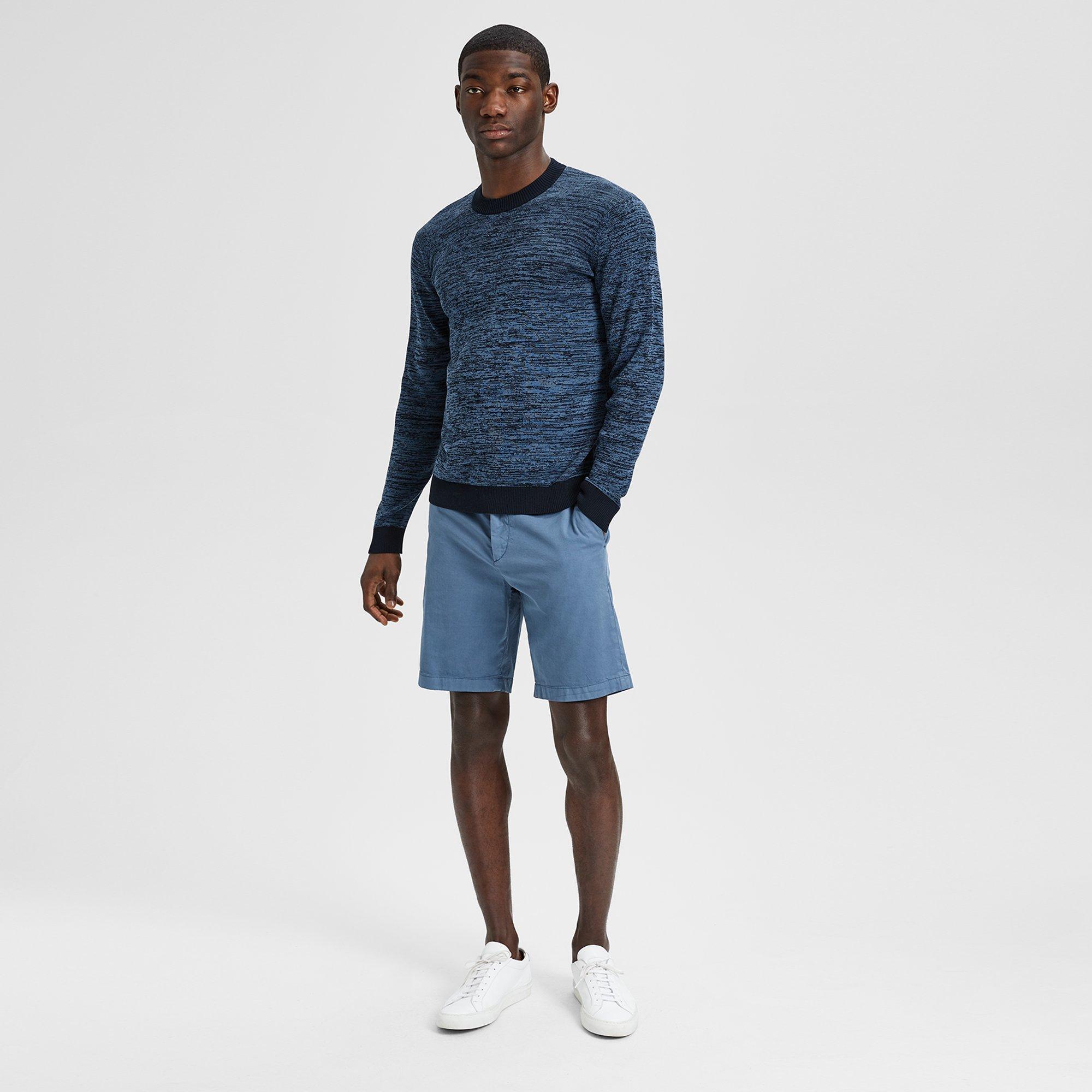 Mélange Cotton Crewneck