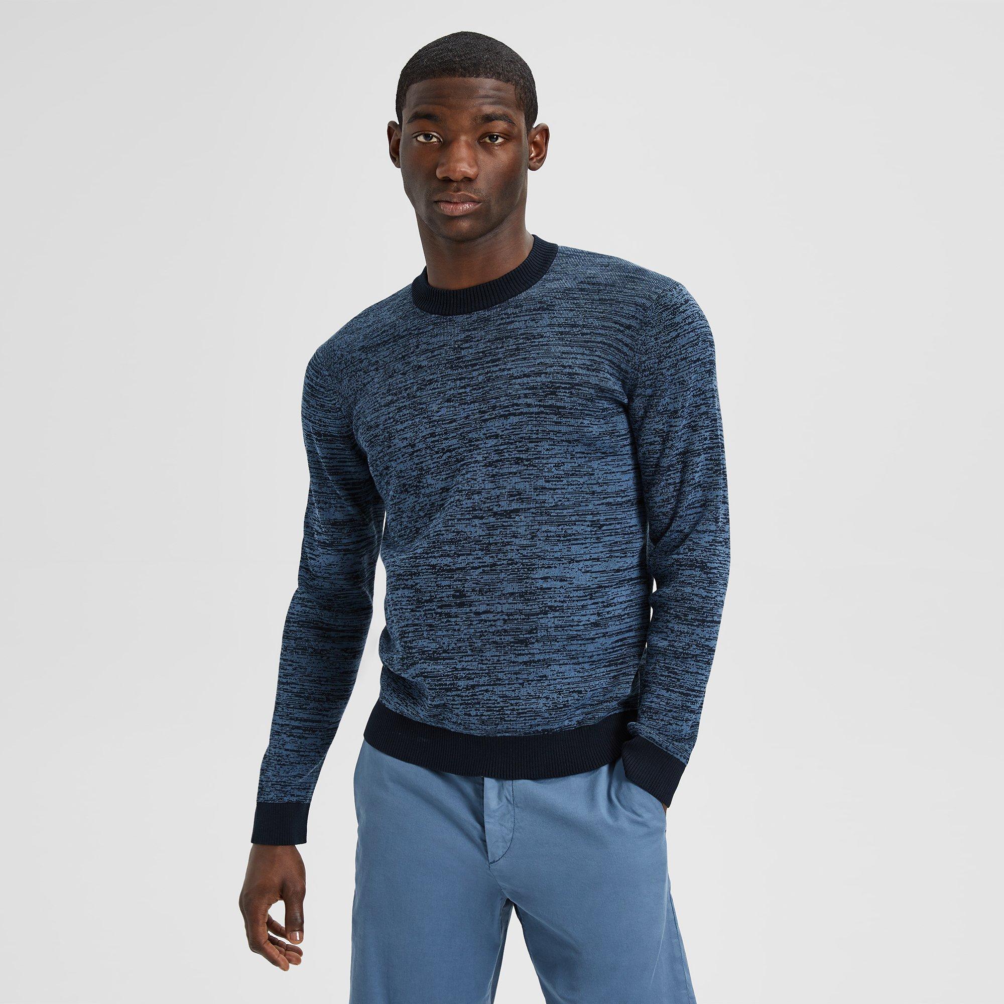 Mélange Cotton Crewneck